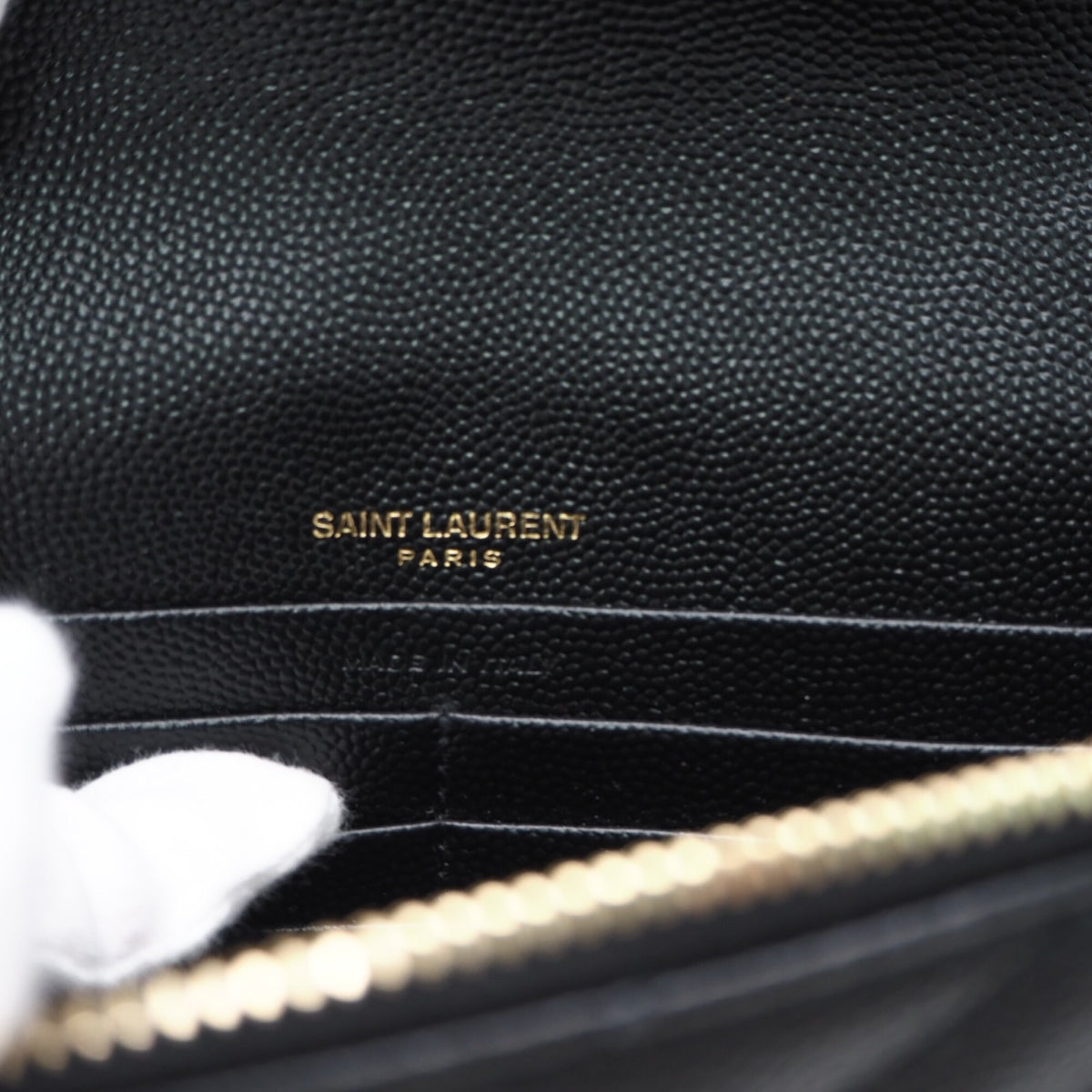 Yves Saint Laurent Black Chain/Shoulder Wallet (Pre-Owned)
