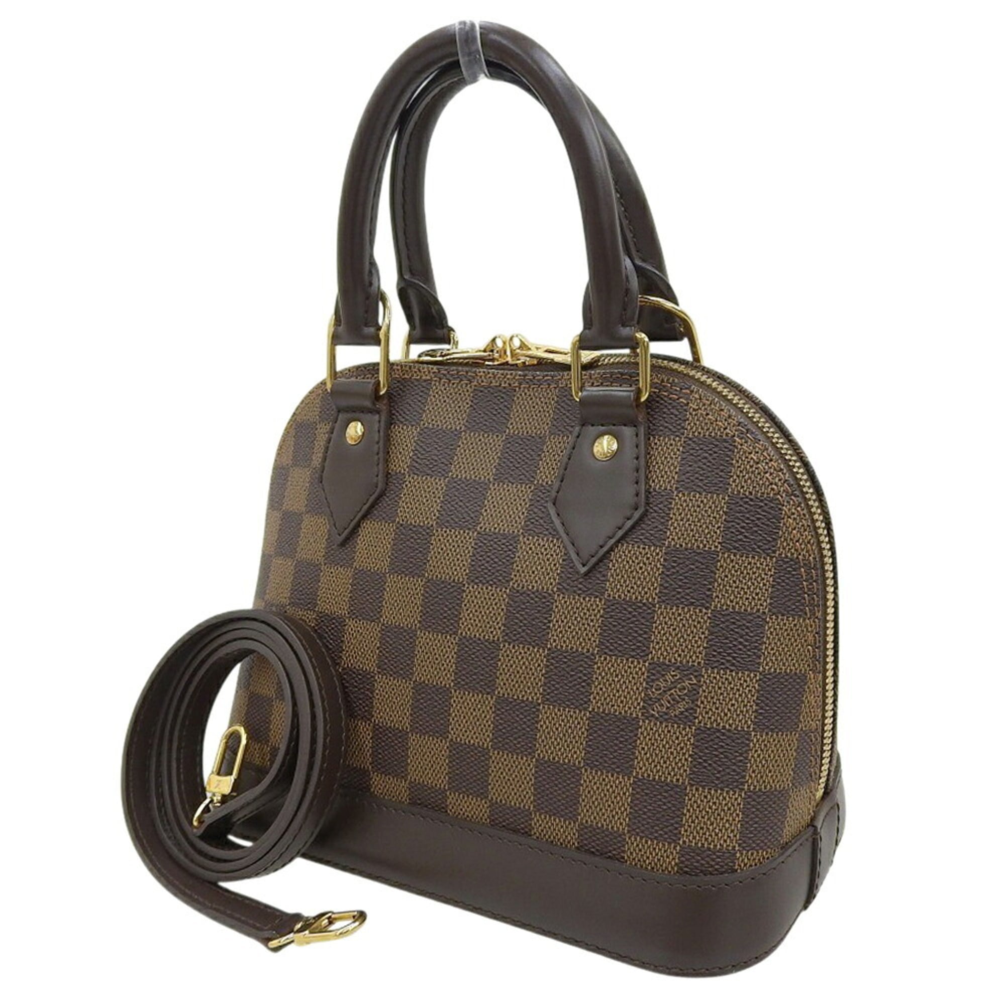 Louis Vuitton Damier Canvas Ebene Pvc Handbag Shoulder Bag (Pre-Owned)