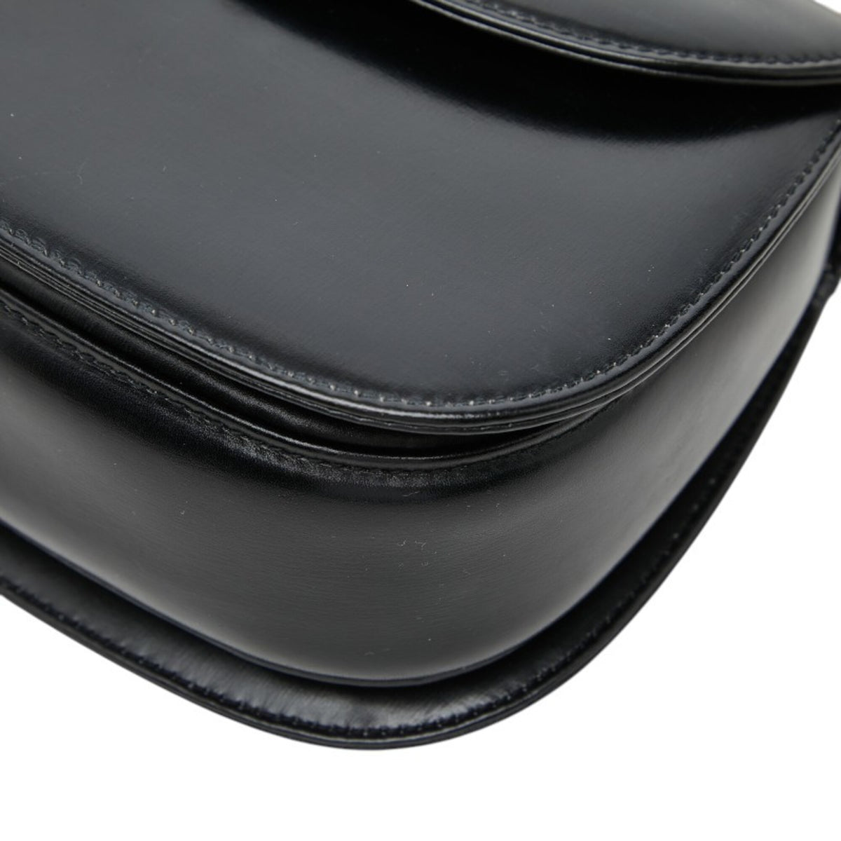 Gucci Black Leather Handbag Shoulder Bag (Pre-Owned)