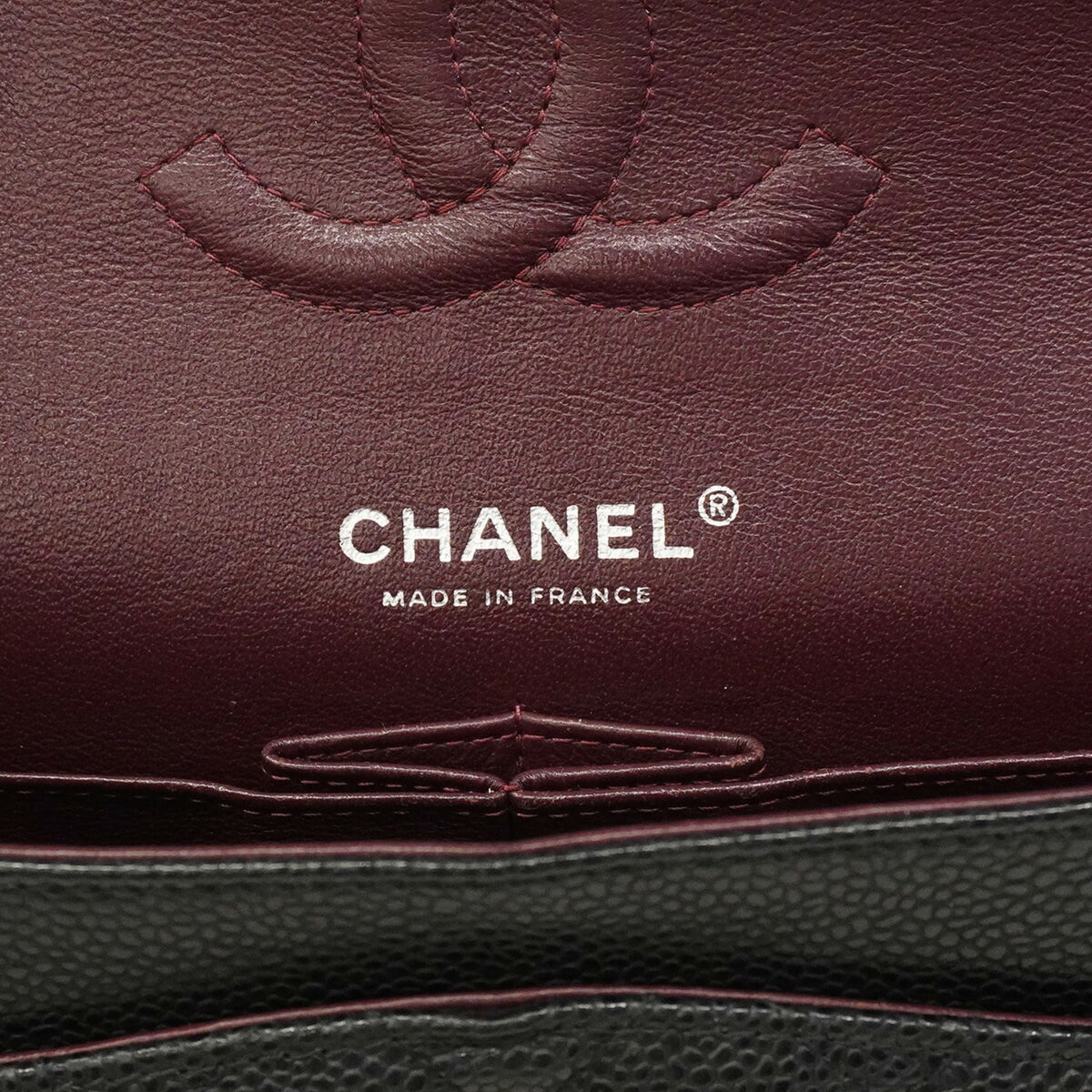 Chanel Black Grained Calfskin Shoulder Bag (Pre-Owned)