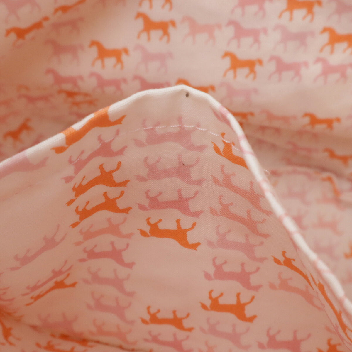 Hermes Pink White Cotton Backpack (Pre-Owned)
