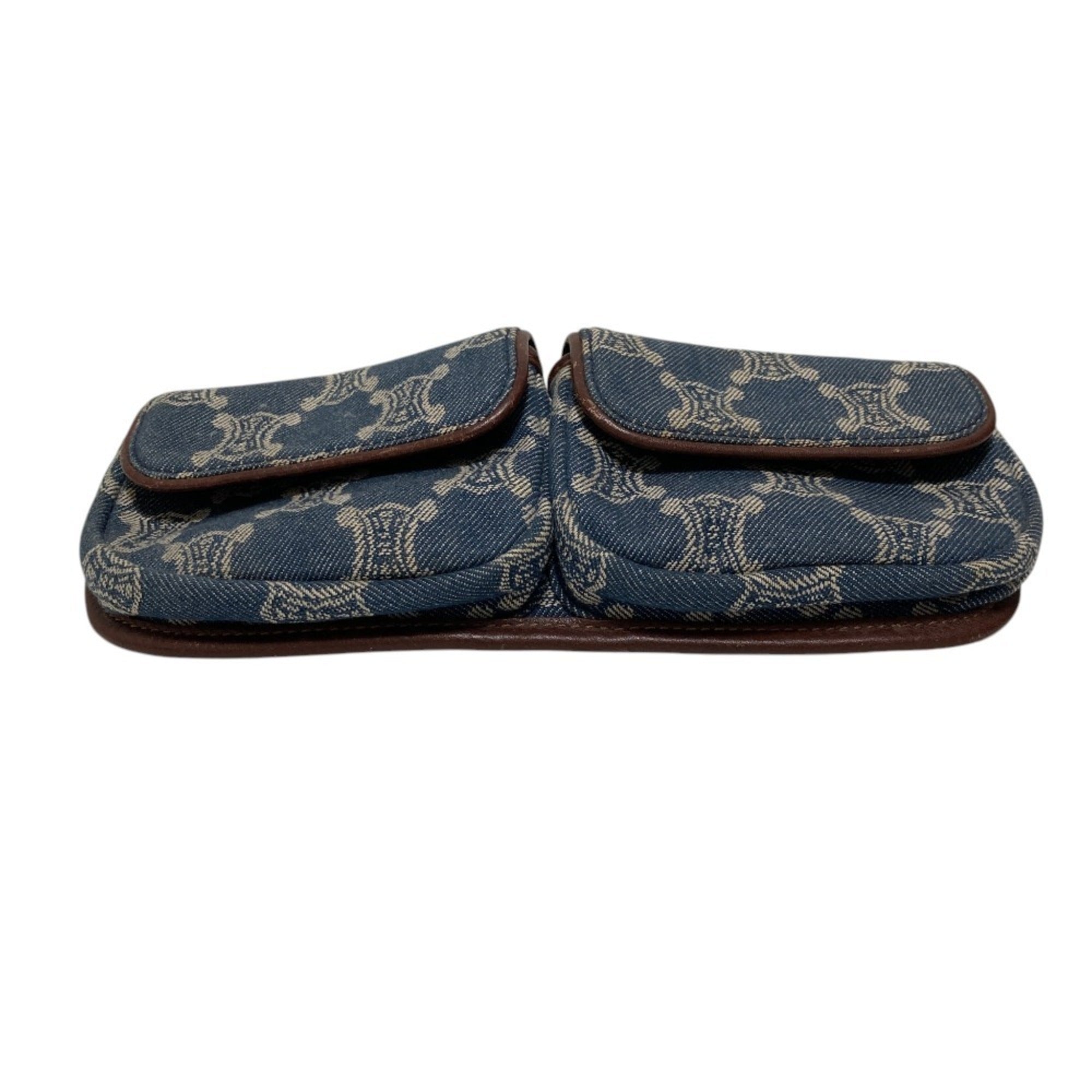 Celine Macadam Blue Denim Fanny Pack (Pre-Owned)