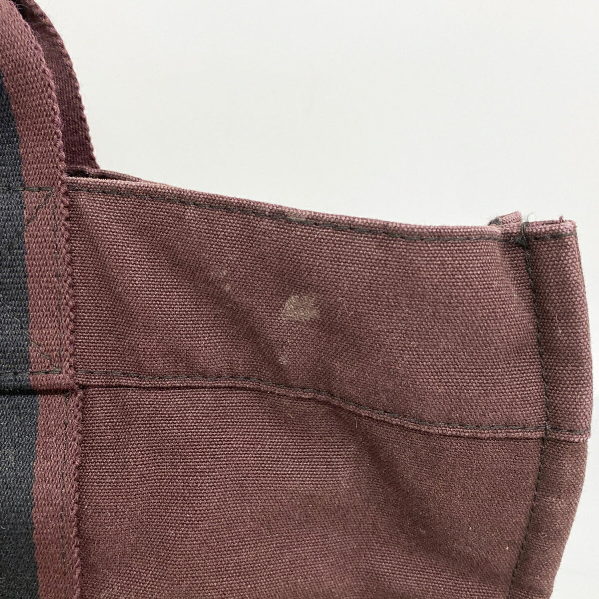 Hermes Black Bordeaux Canvas Tote Bag (Pre-Owned)
