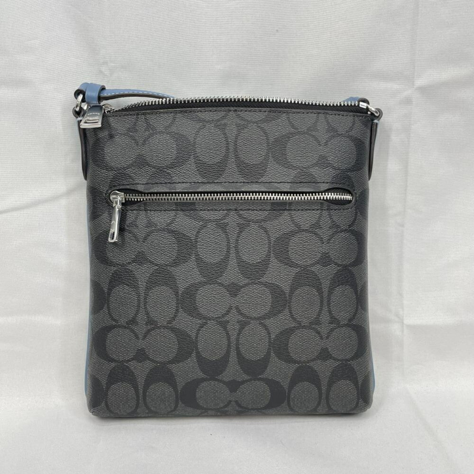 Coach Black Blue Shoulder Bag (Pre-Owned)