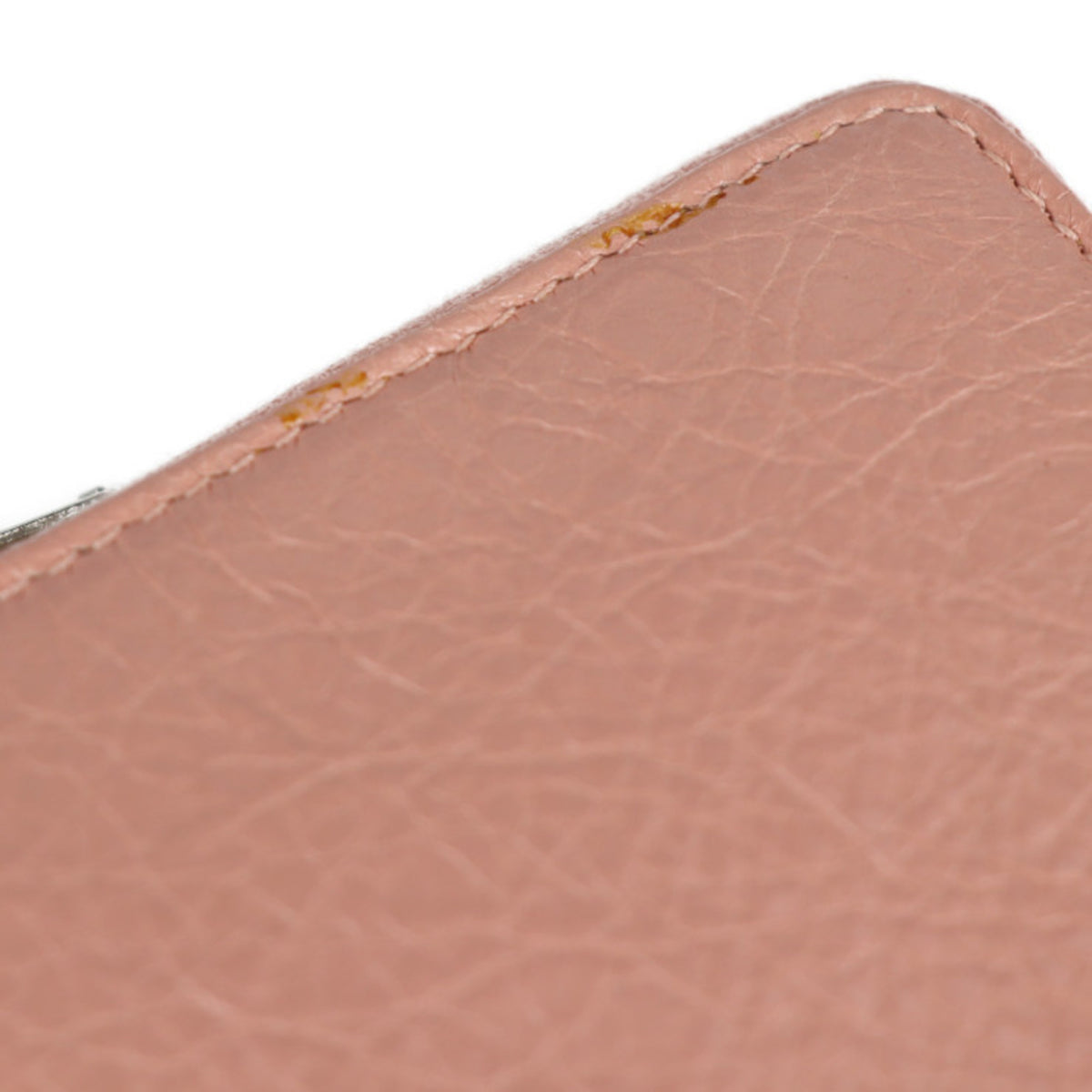 Balenciaga Pink Beige Leather Coin Purse/Coin Case (Pre-Owned)