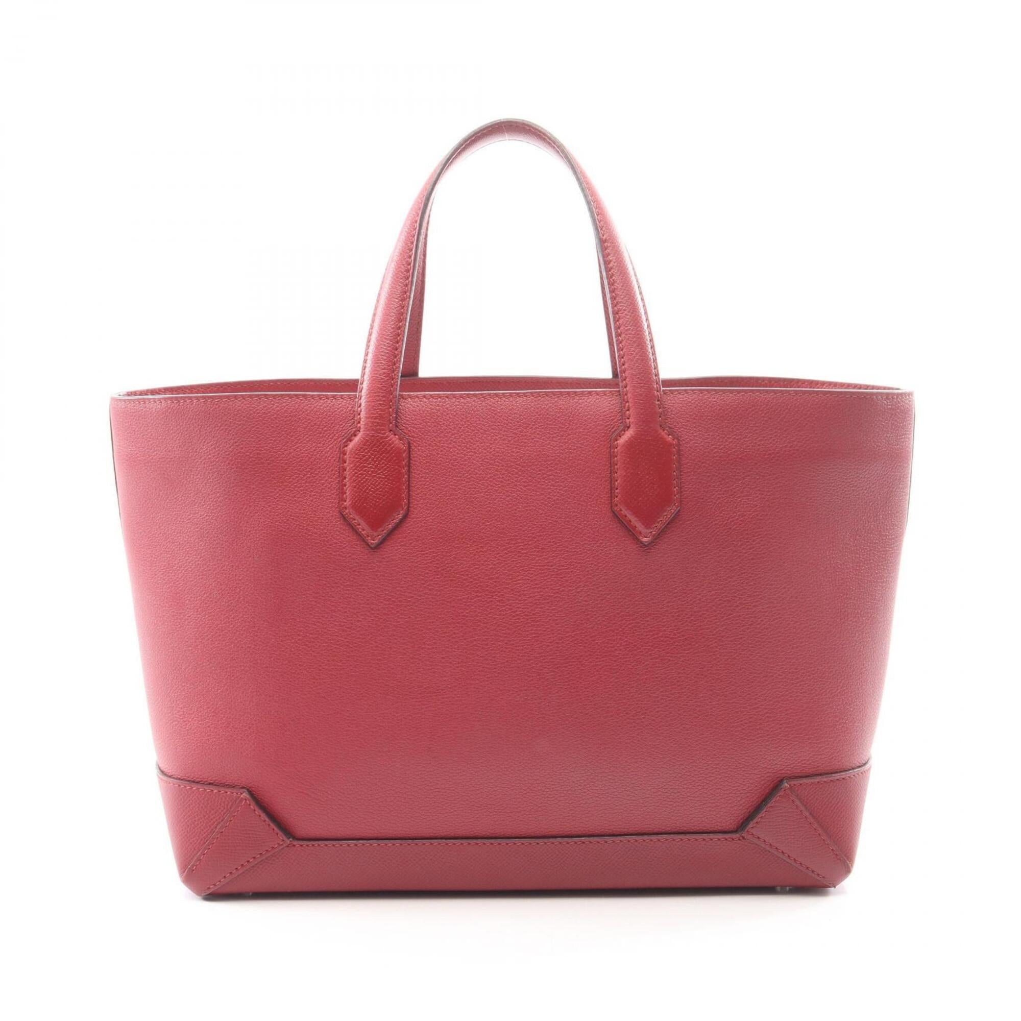 Hermes Bordeaux Evercalf Leather Epsom Leather Handbag (Pre-Owned)