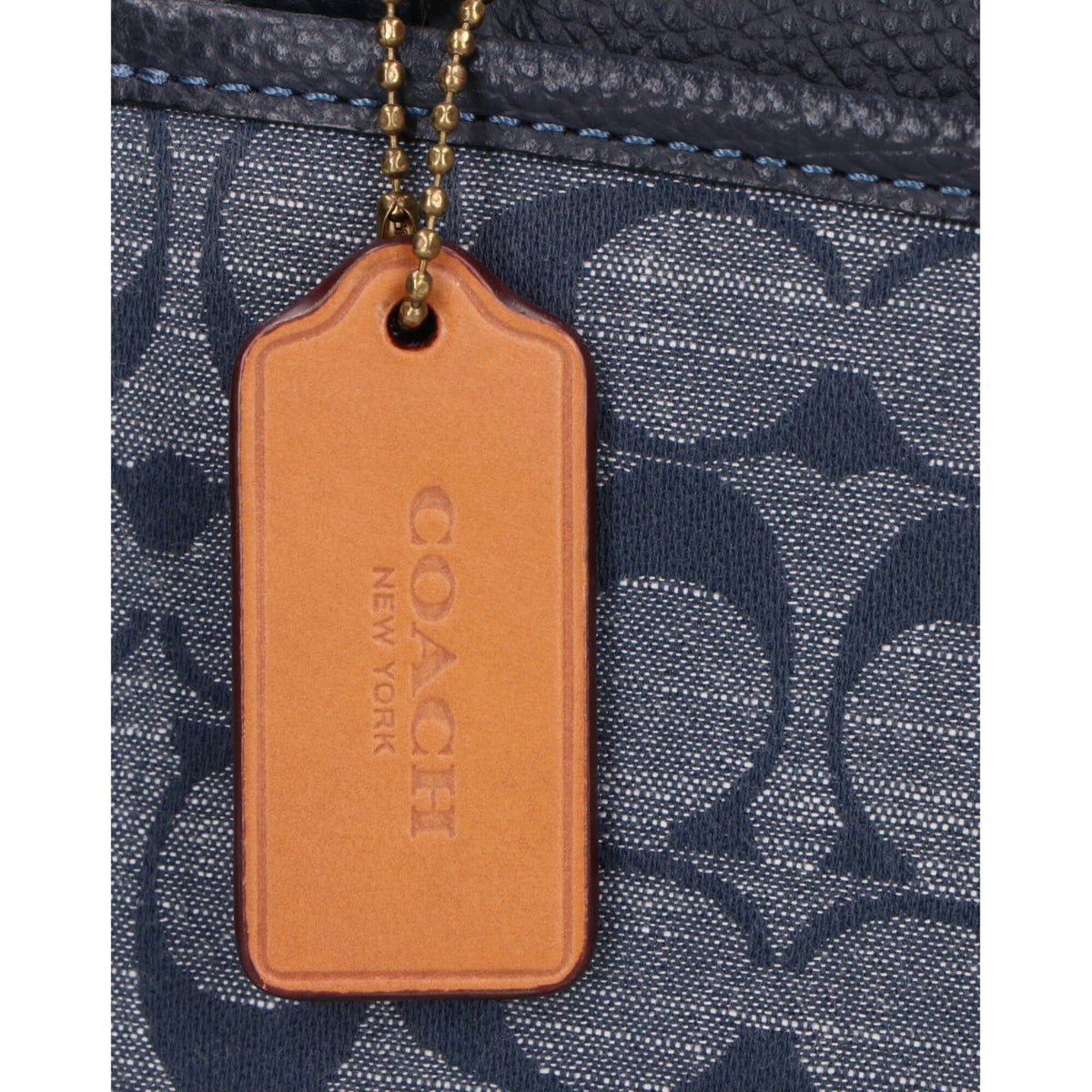 Coach Navy Canvas Shoulder Bag (Pre-Owned)