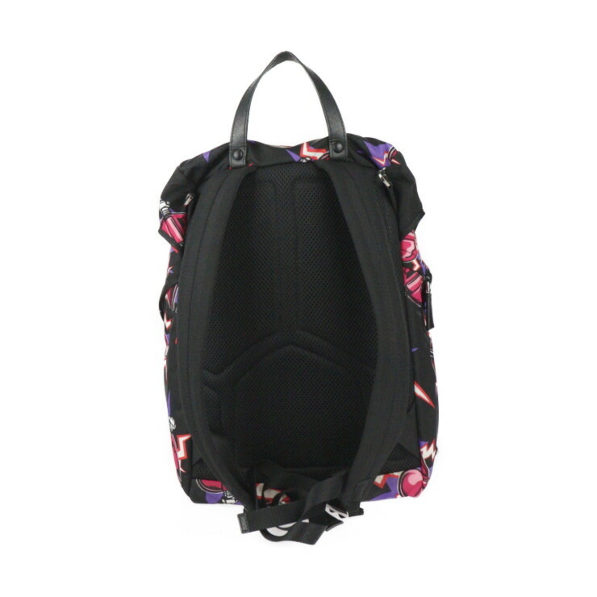 Prada Black Pink Nylon Backpack (Pre-Owned)