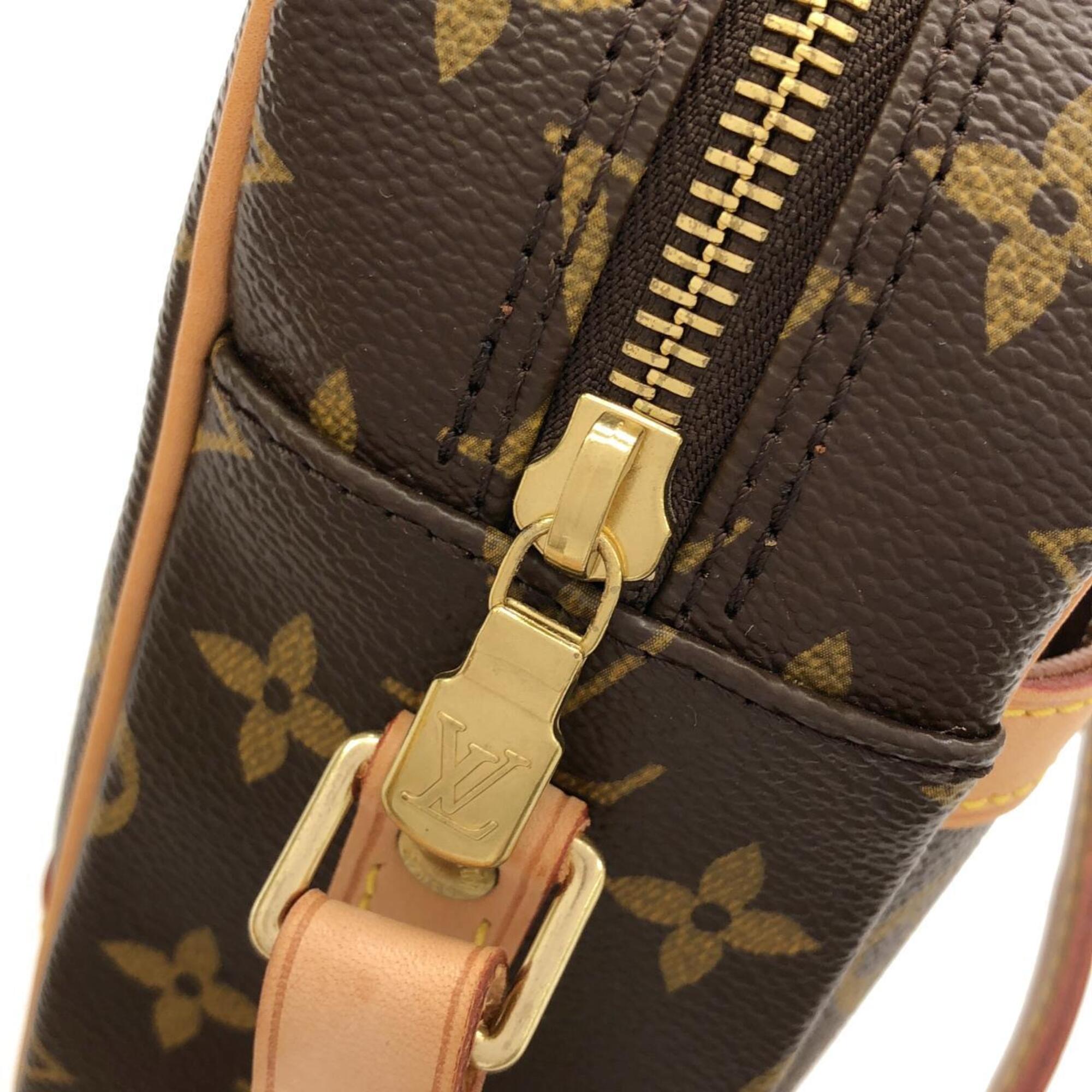 Louis Vuitton Marron Coated Canvas Shoulder Bag (Pre-Owned)