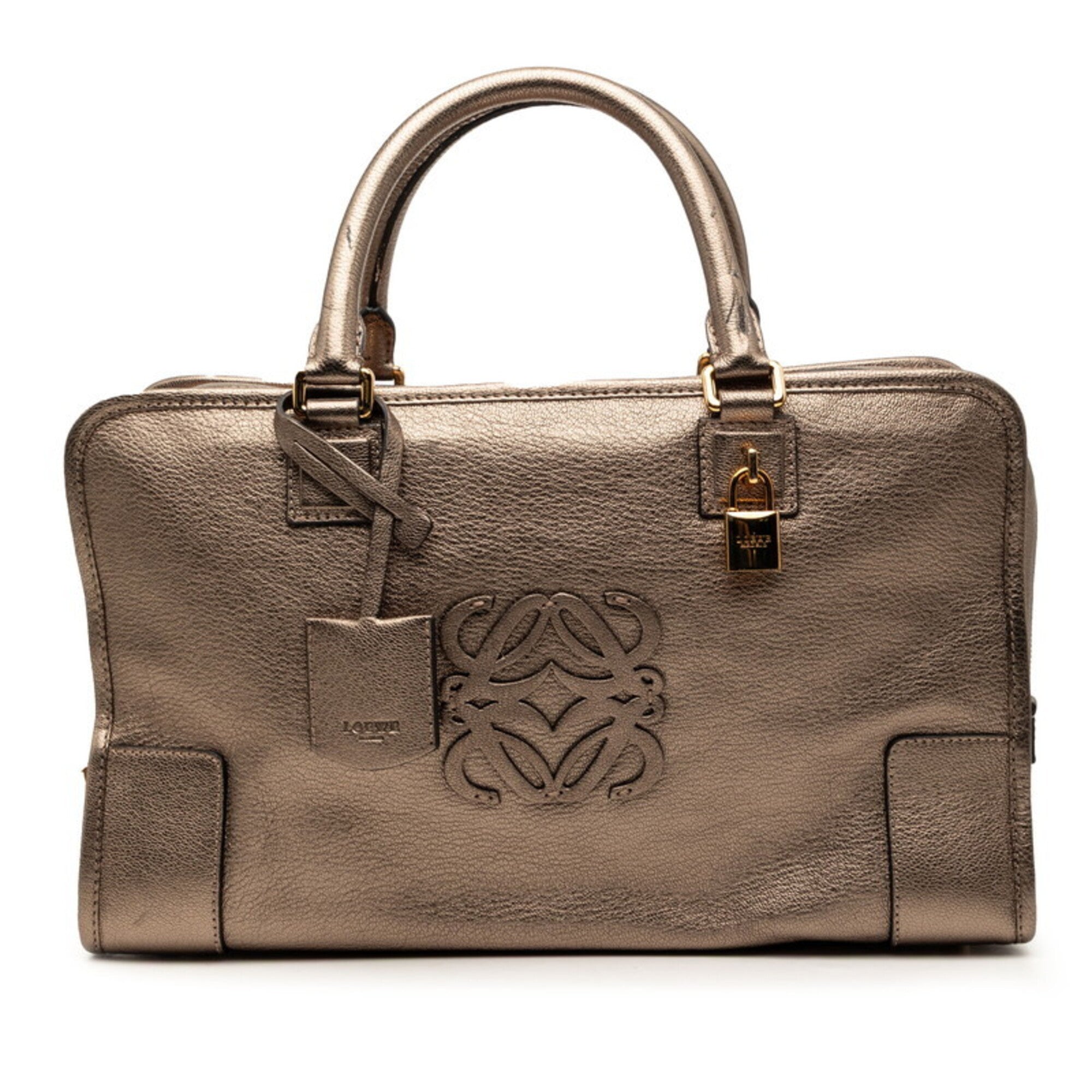 Loewe Gold Leather Handbag (Pre-Owned)