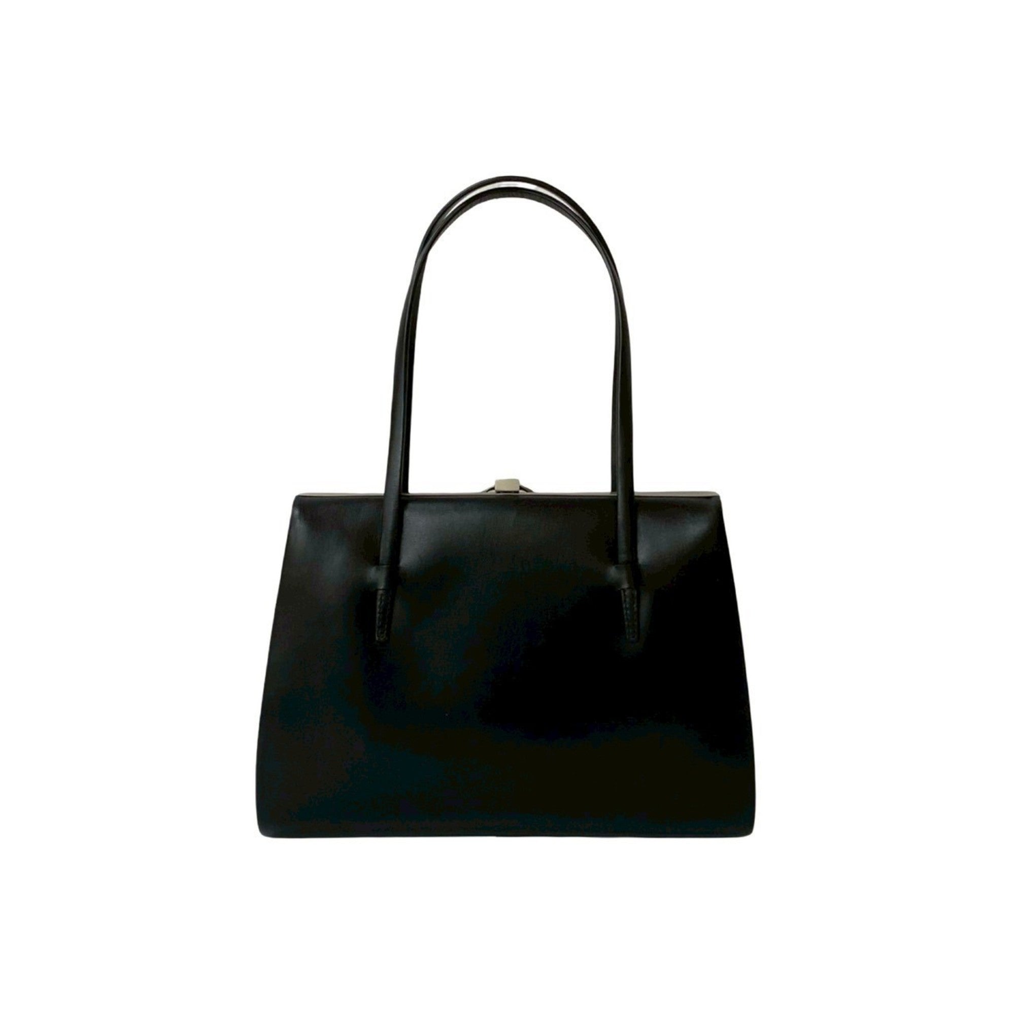 Loewe Black Leather Handbag Tote Bag (Pre-Owned)