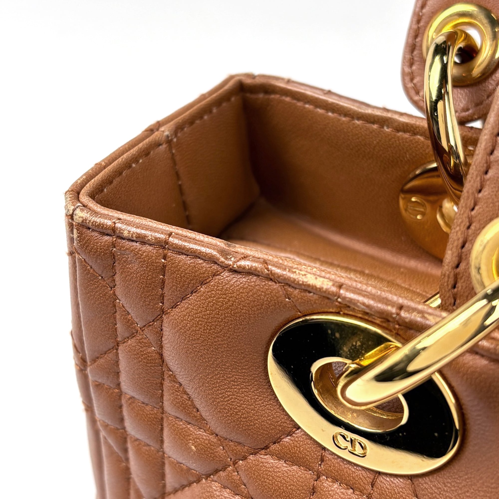 Christian Dior Brown Leather Handbag (Pre-Owned)