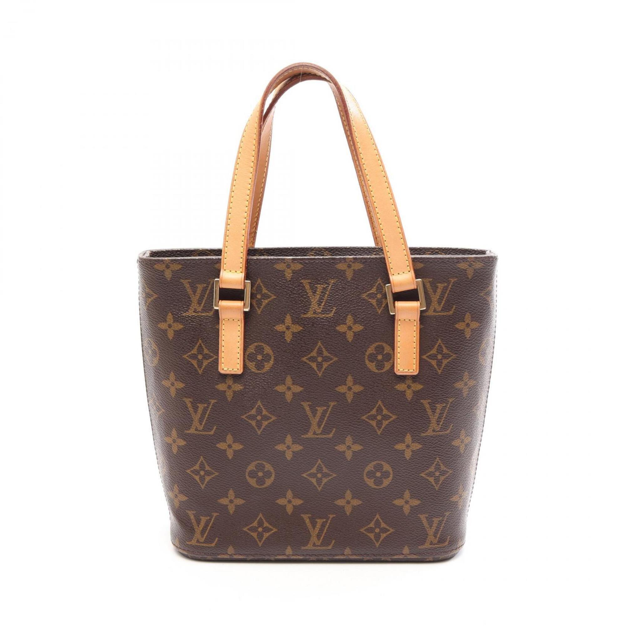 Louis Vuitton Brown Coated Canvas Pvc Monogram Leather Handbag (Pre-Owned)