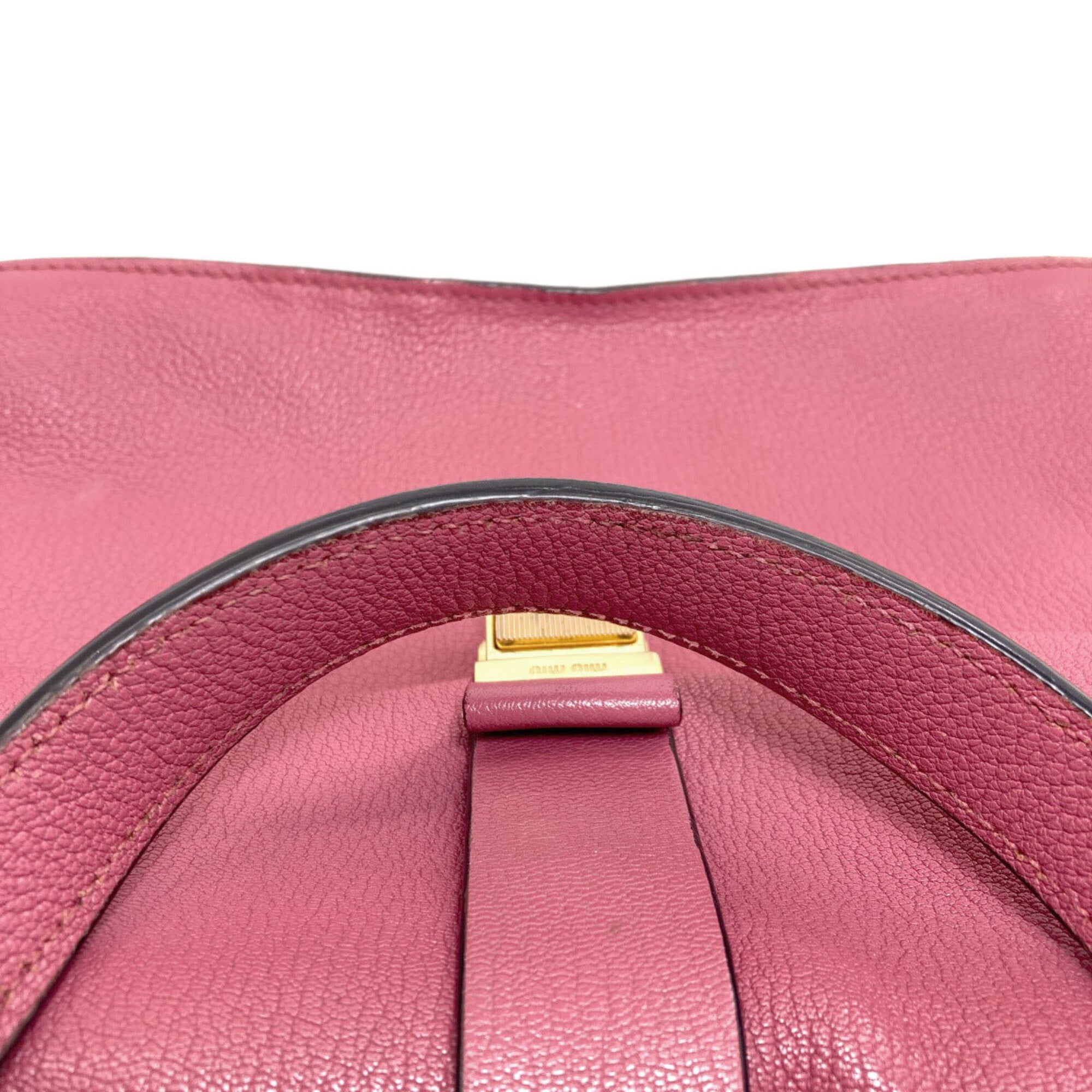 Miu Miu Pink Leather Handbag (Pre-Owned)