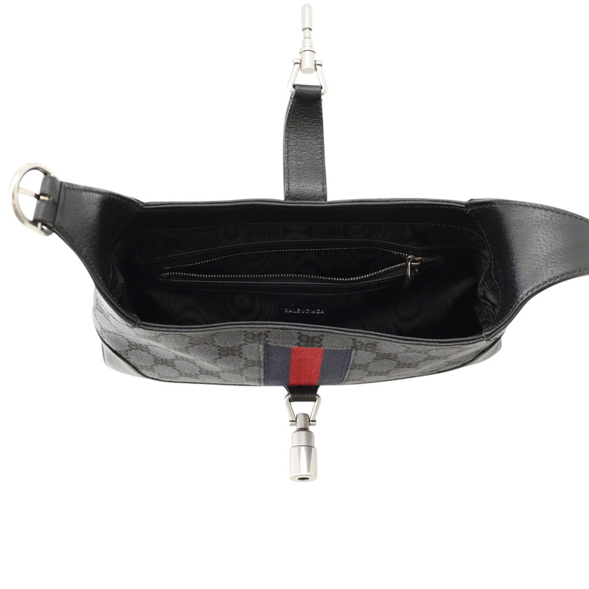 Balenciaga Black Canvas Handbag Shoulder Bag (Pre-Owned)