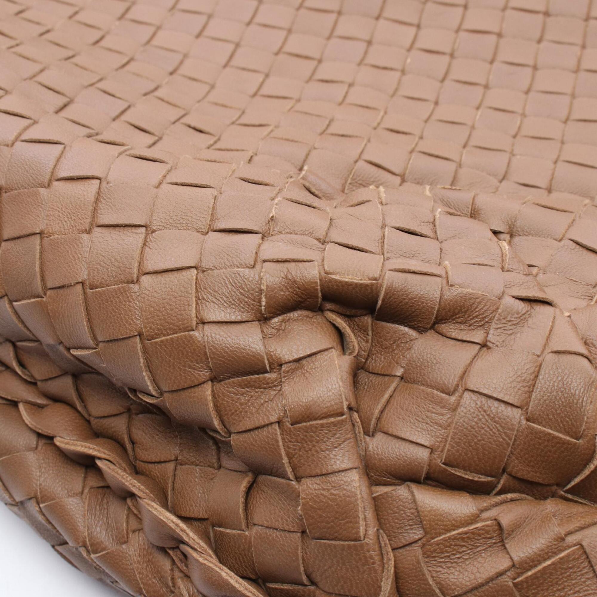 Bottega Veneta Brown Intrecciato Handbag Shoulder Bag (Pre-Owned)