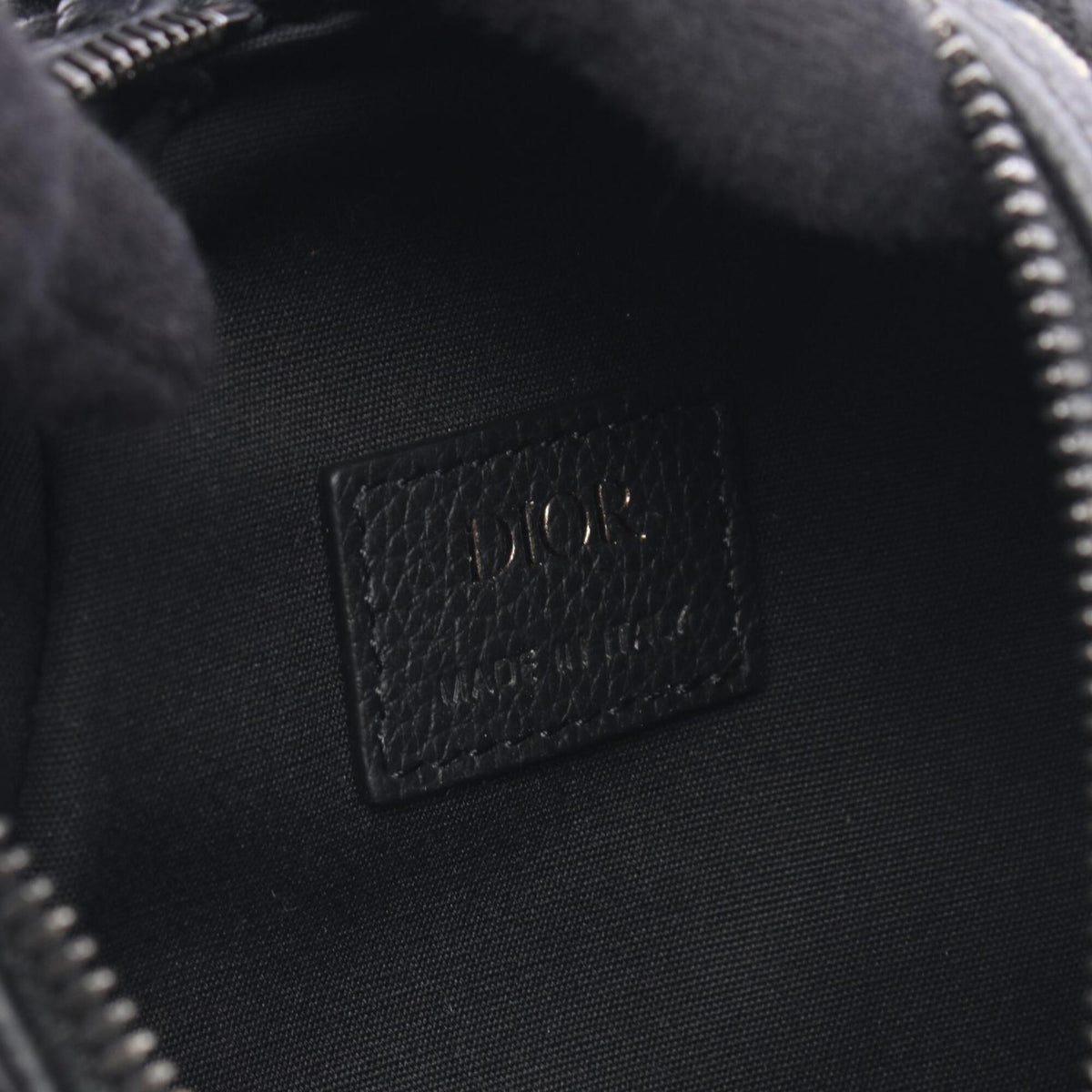 Christian Dior Beige Black Navy Canvas Fanny Pack Handbag (Pre-Owned)