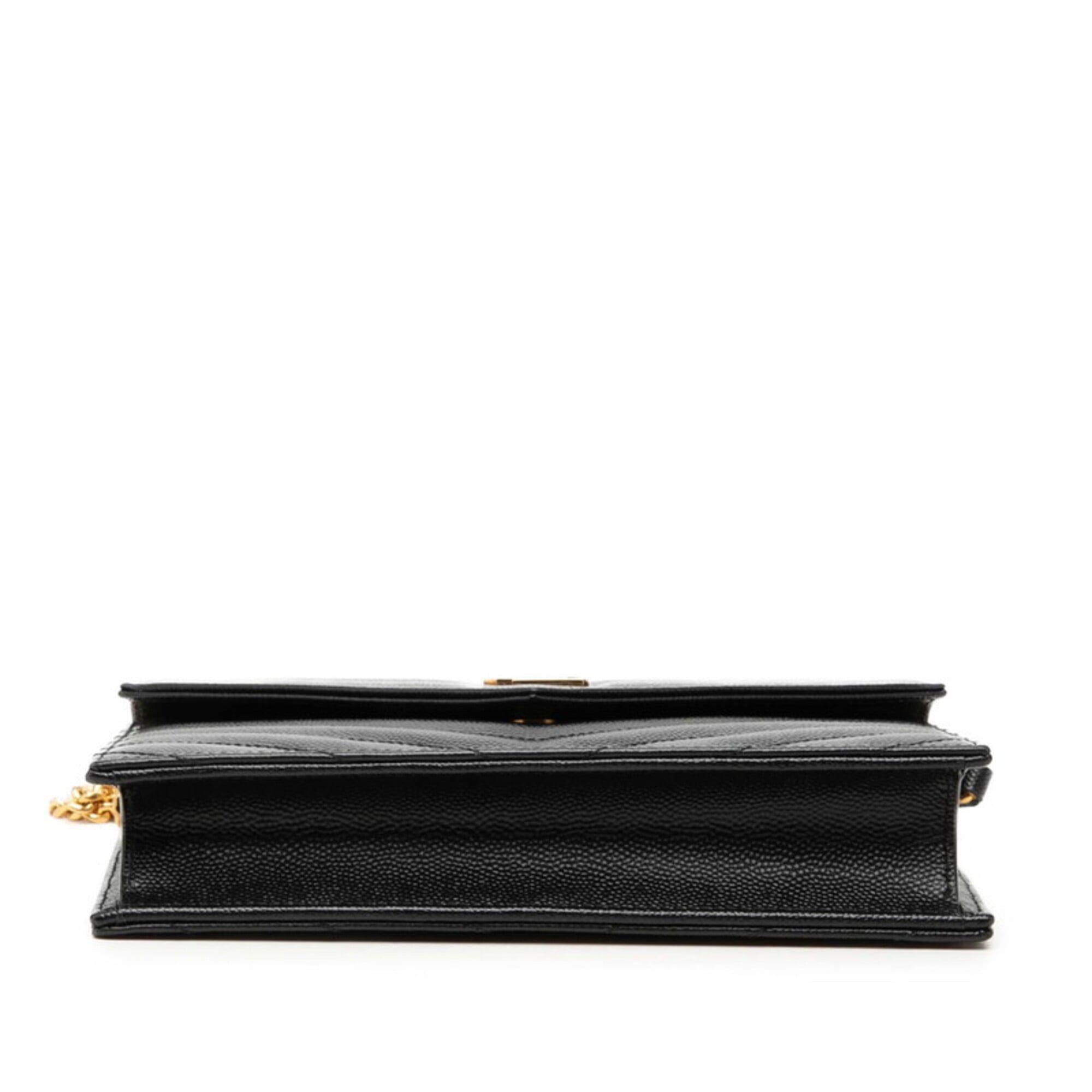 Saint Laurent Black Leather Shoulder Bag (Pre-Owned)