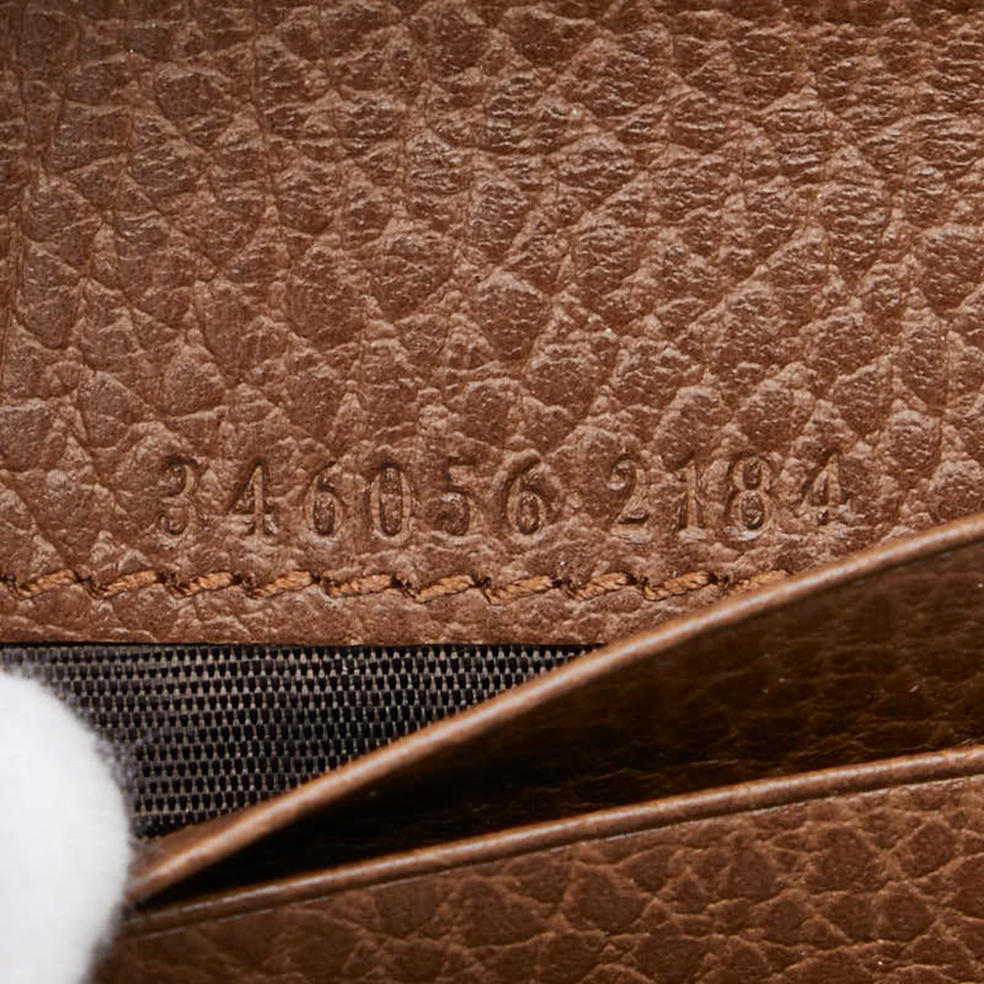 Gucci Beige Brown Canvas Leather Wallet (Bi-Fold) (Pre-Owned)