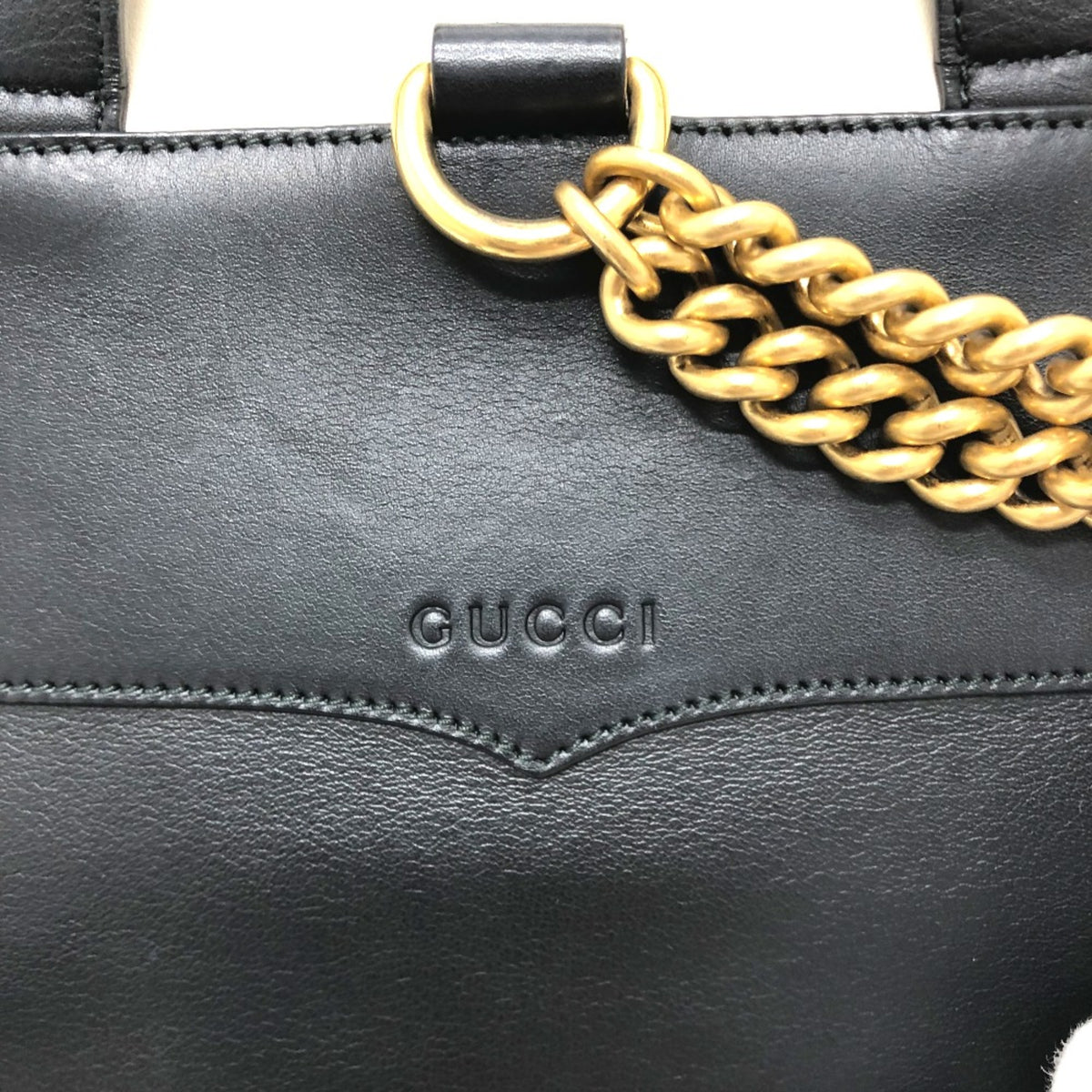 Gucci Black Leather Backpack (Pre-Owned)