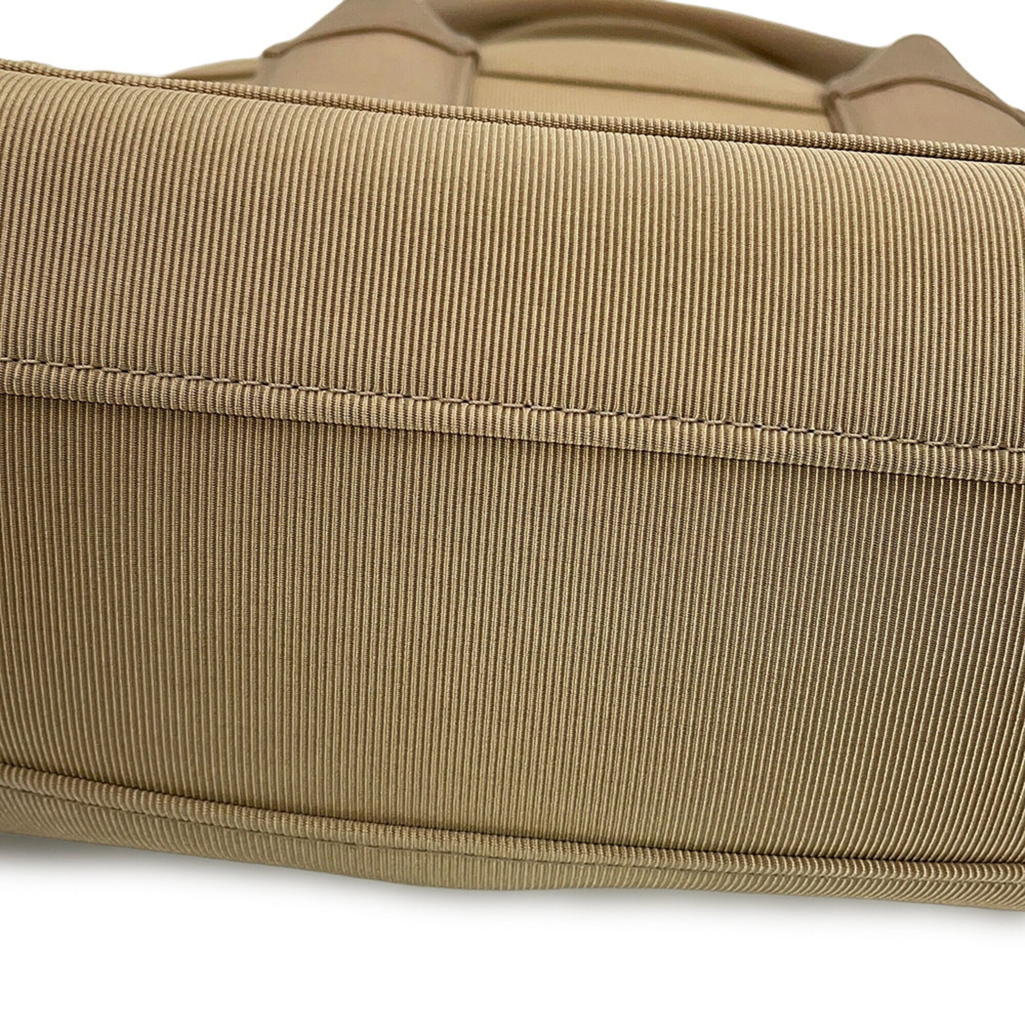 Salvatore Ferragamo Beige Canvas Handbag Tote Bag (Pre-Owned)