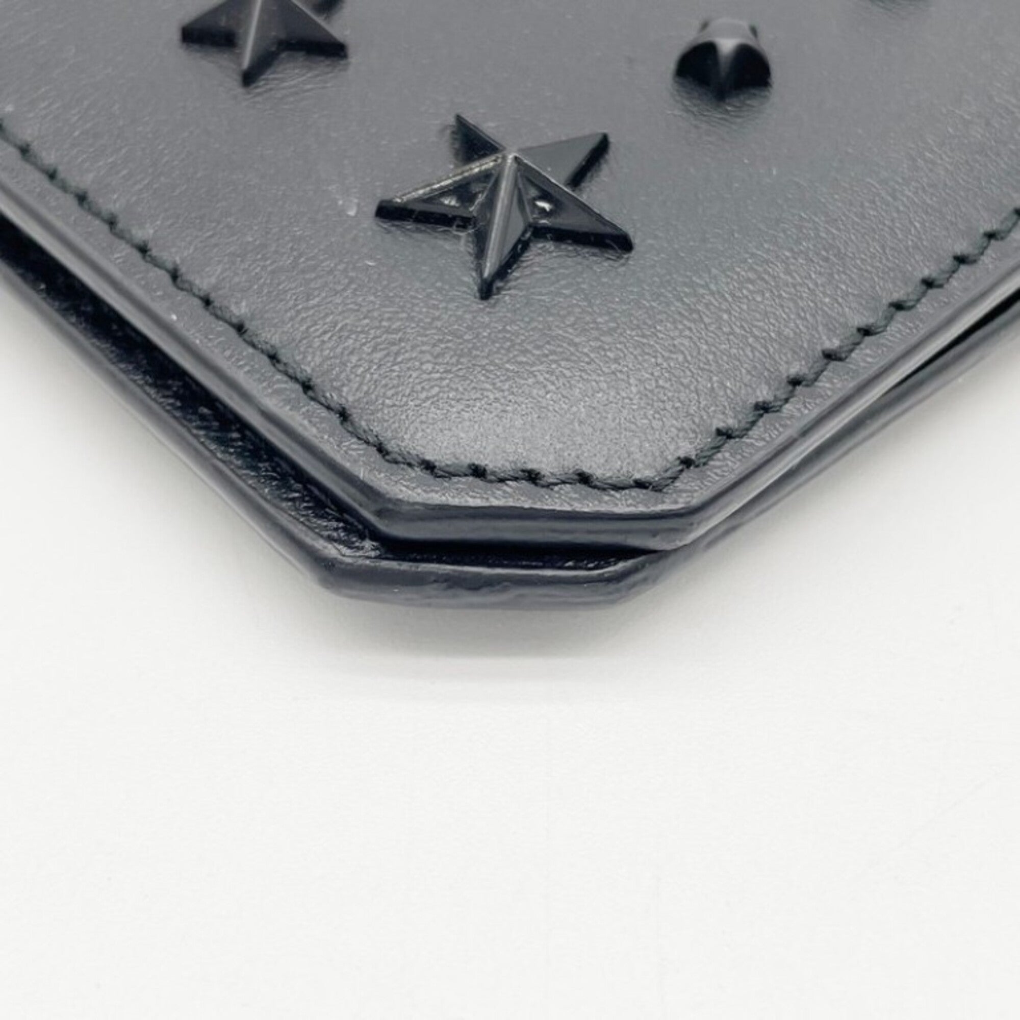 Jimmy Choo Black Leather Long Wallet (Bi-Fold) (Pre-Owned)