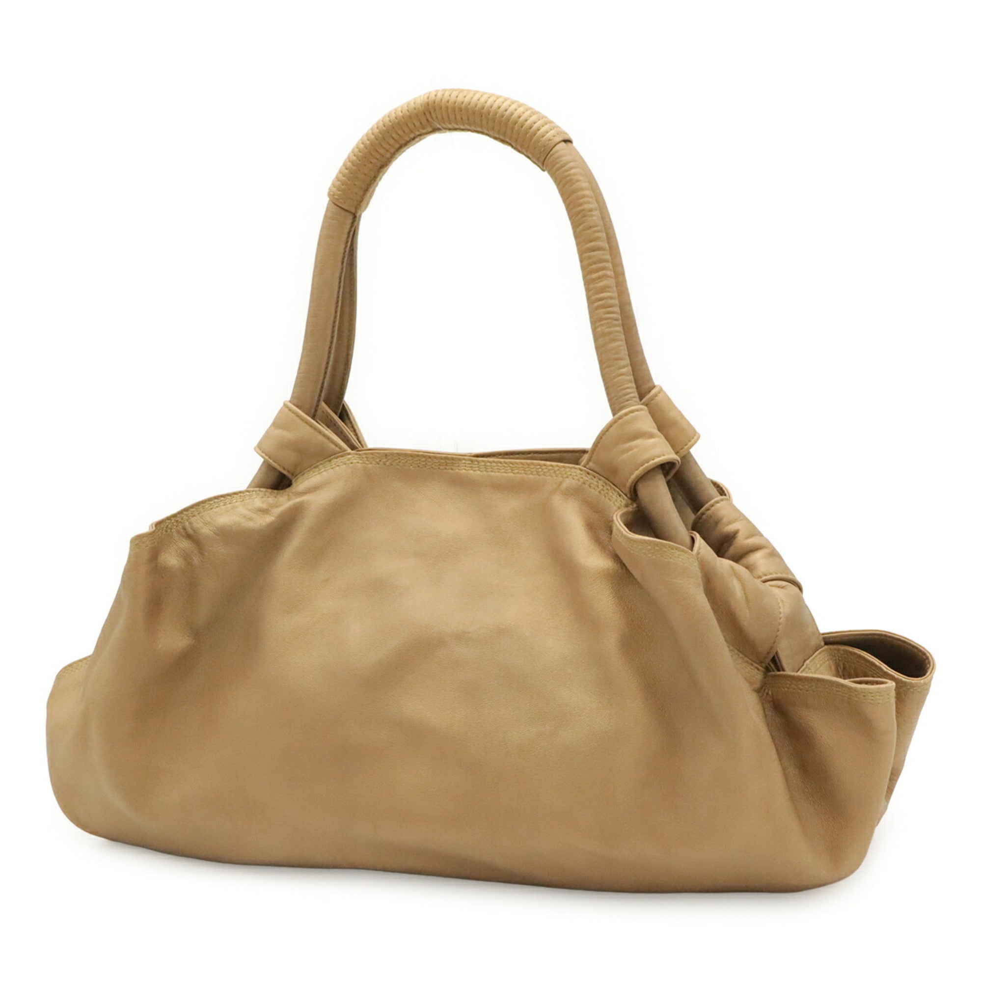 Loewe Champagne Gold Nappa Leather Handbag (Pre-Owned)