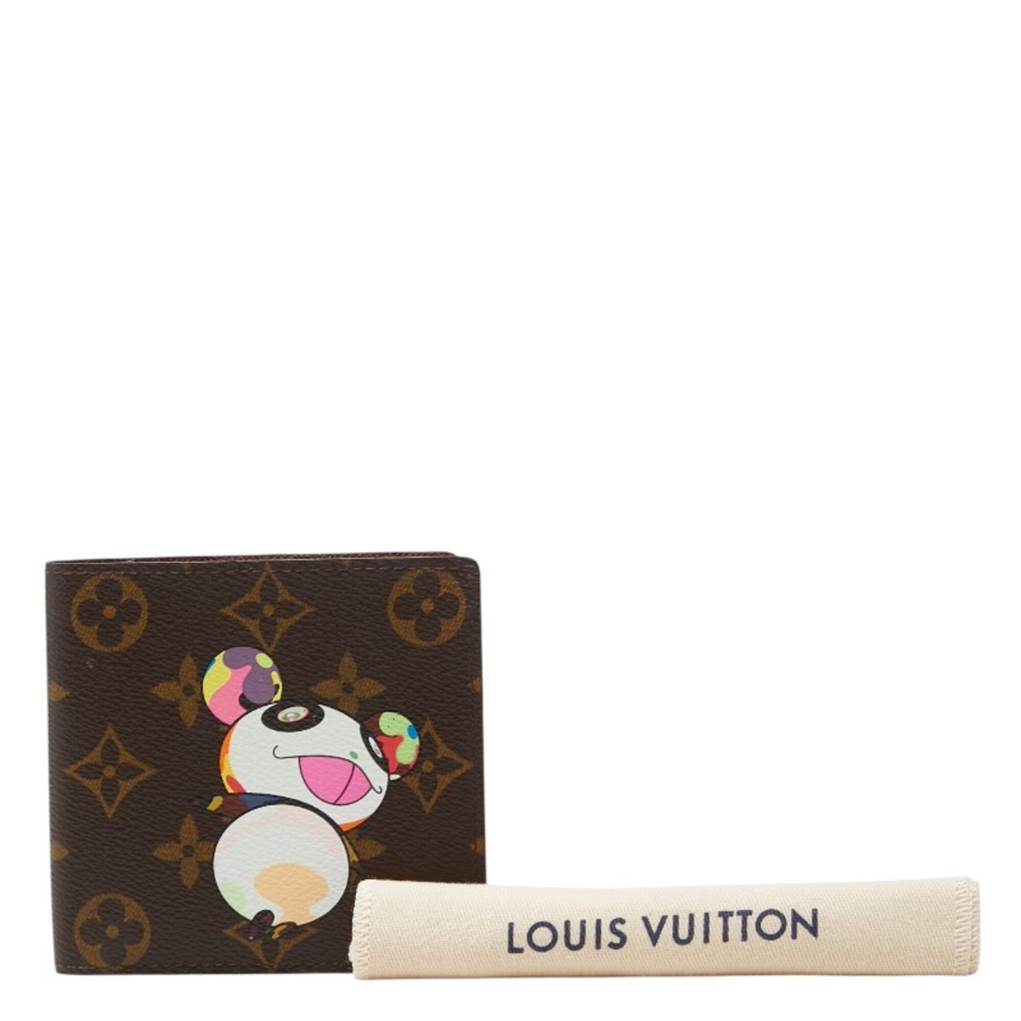Louis Vuitton Brown Multi-Color Pvc Leather Wallet (Bi-Fold) (Pre-Owned)