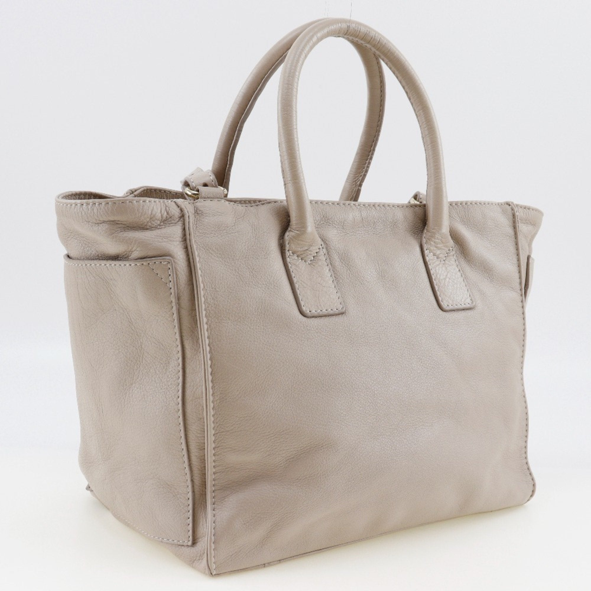 See By Chloé Beige Leather Handbag (Pre-Owned)