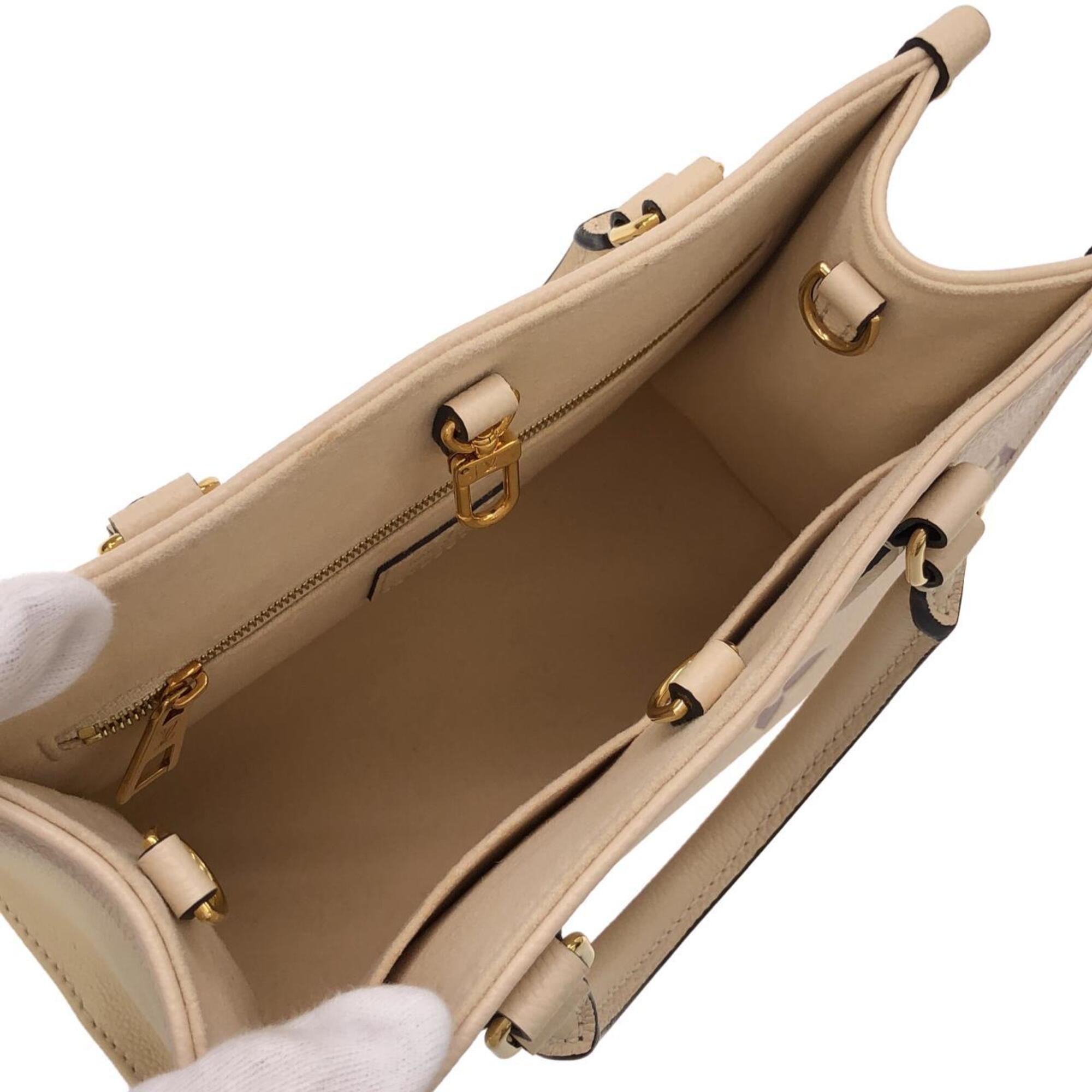Louis Vuitton Beige Leather Handbag (Pre-Owned)