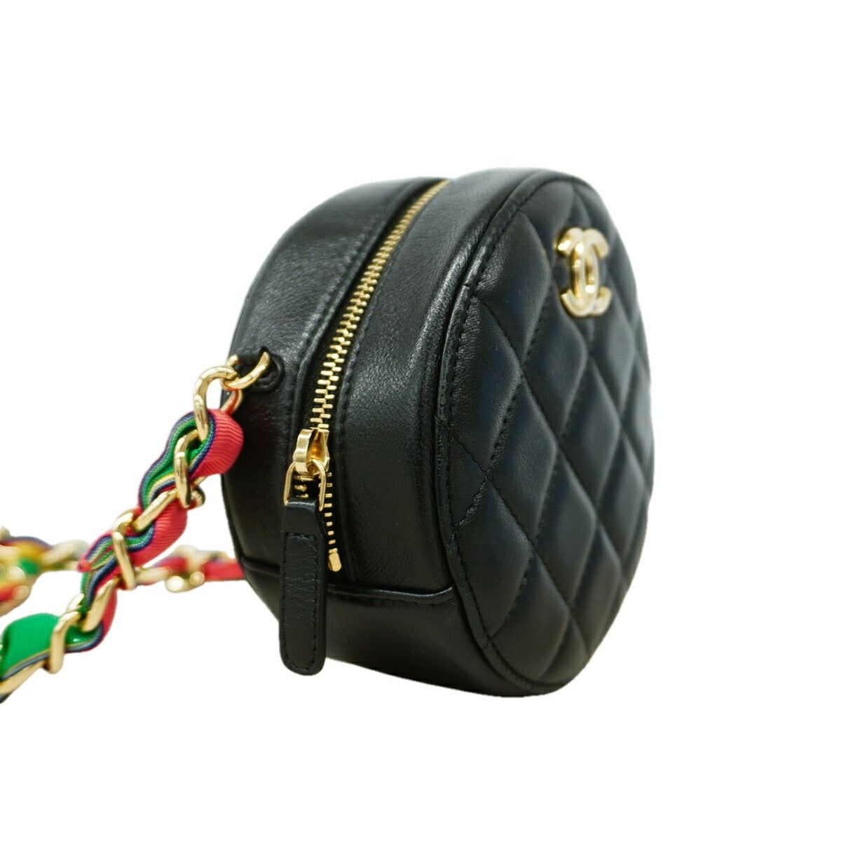 Chanel Black Leather Shoulder Bag (Pre-Owned)