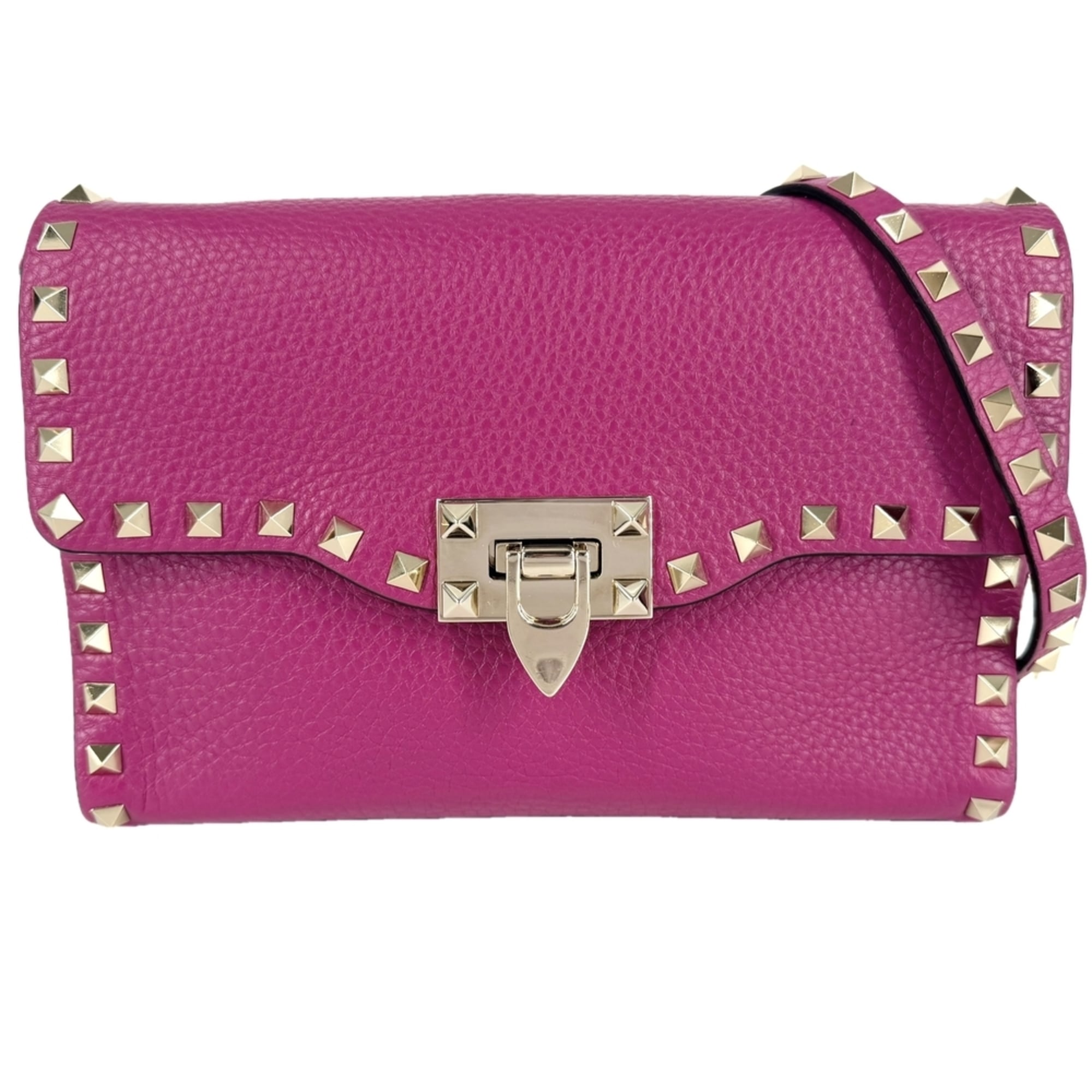 Valentino Garavani Pink Leather Shoulder Bag (Pre-Owned)