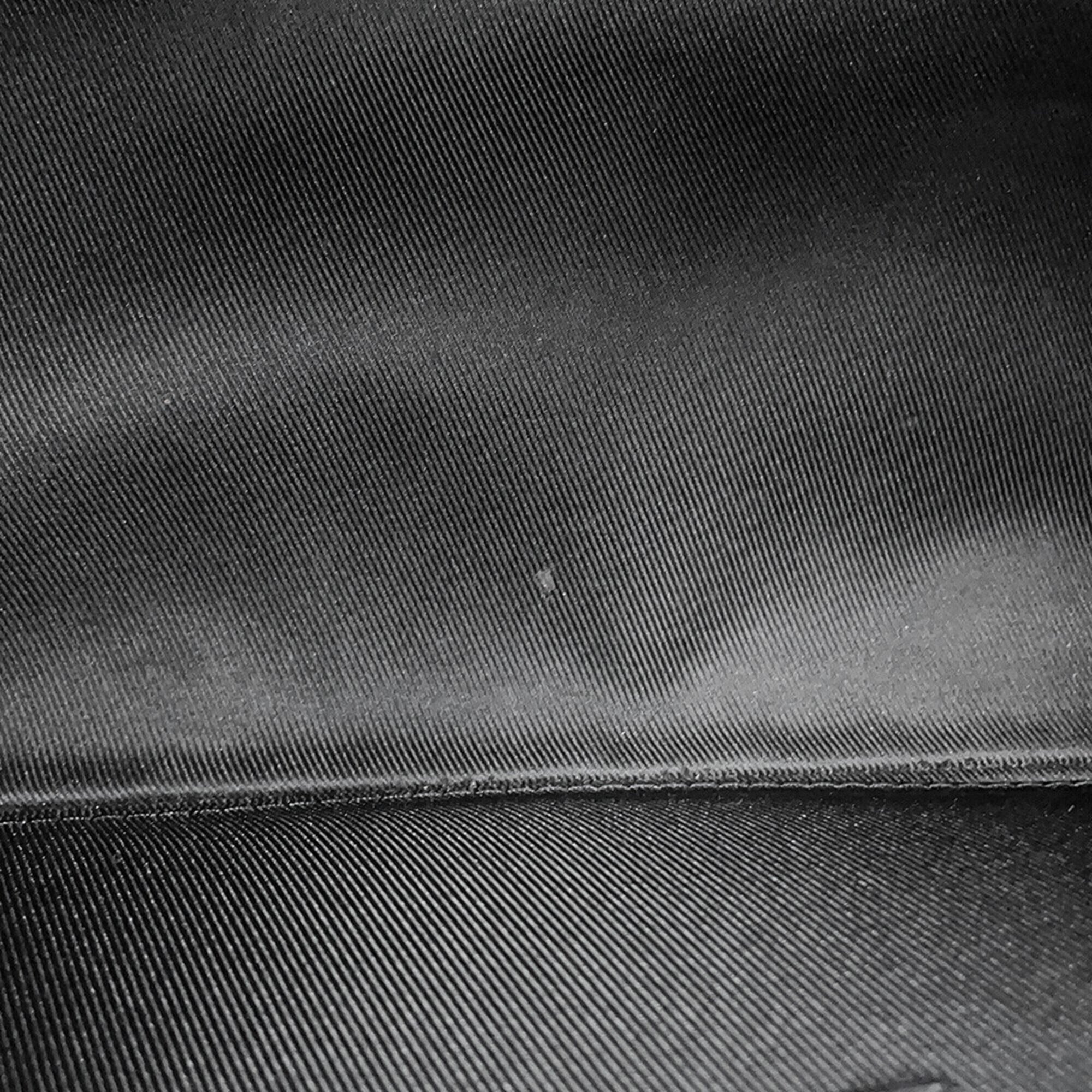 Louis Vuitton Noir Leather Shoulder Bag (Pre-Owned)