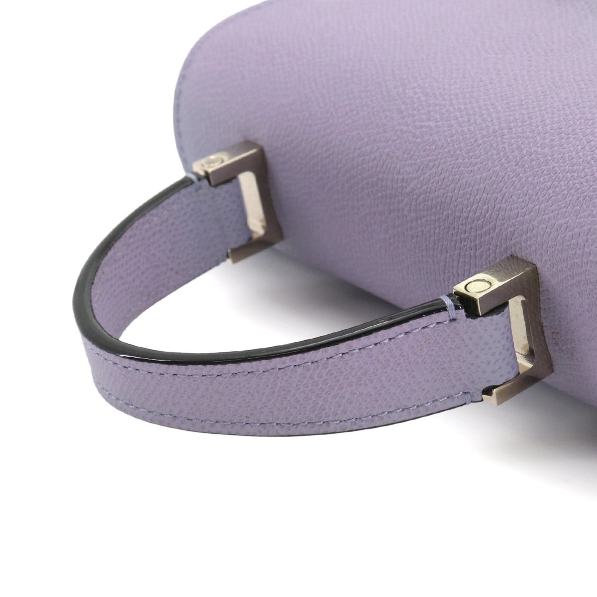Valextra Purple Leather Handbag (Pre-Owned)