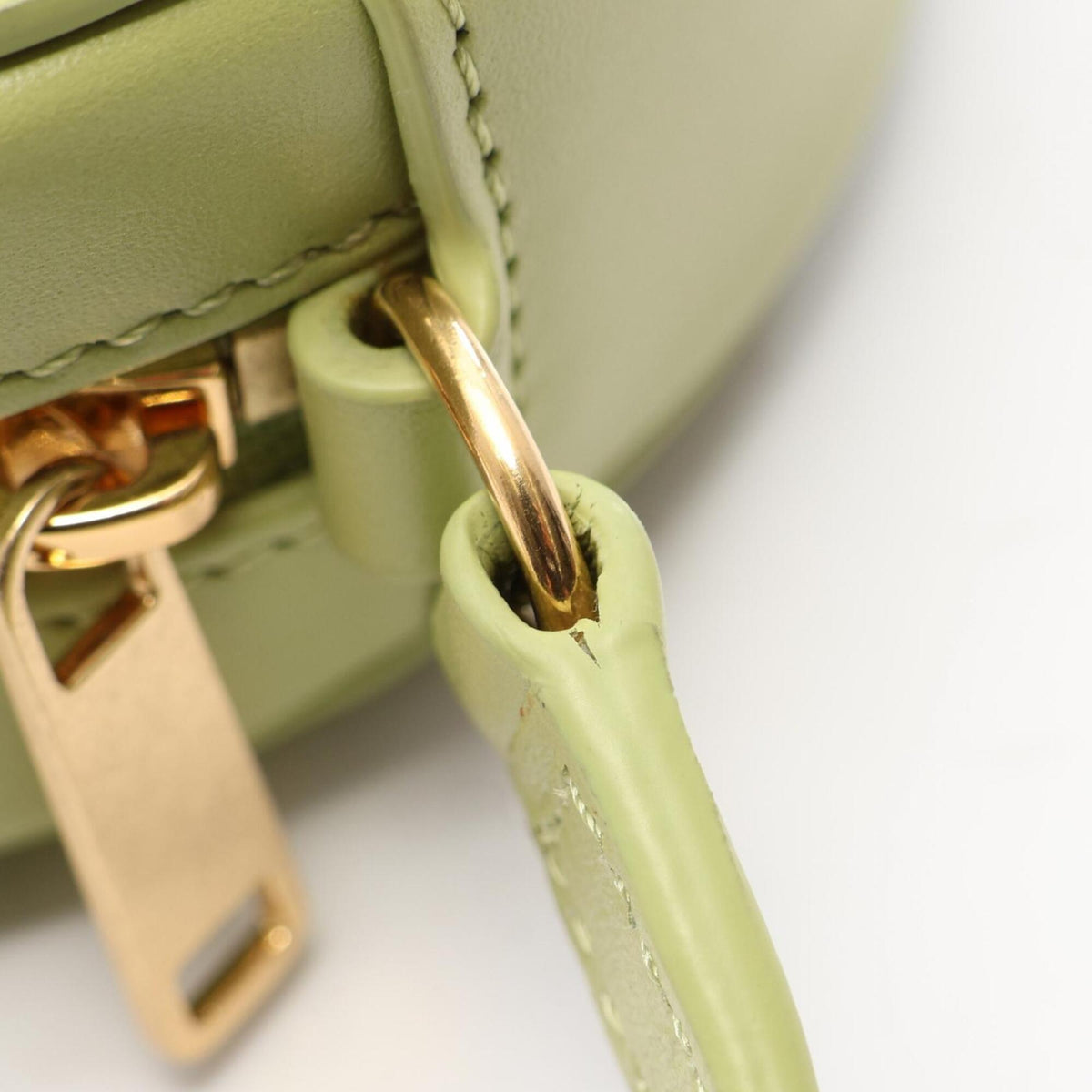 Celine Green Leather Handbag Shoulder Bag (Pre-Owned)
