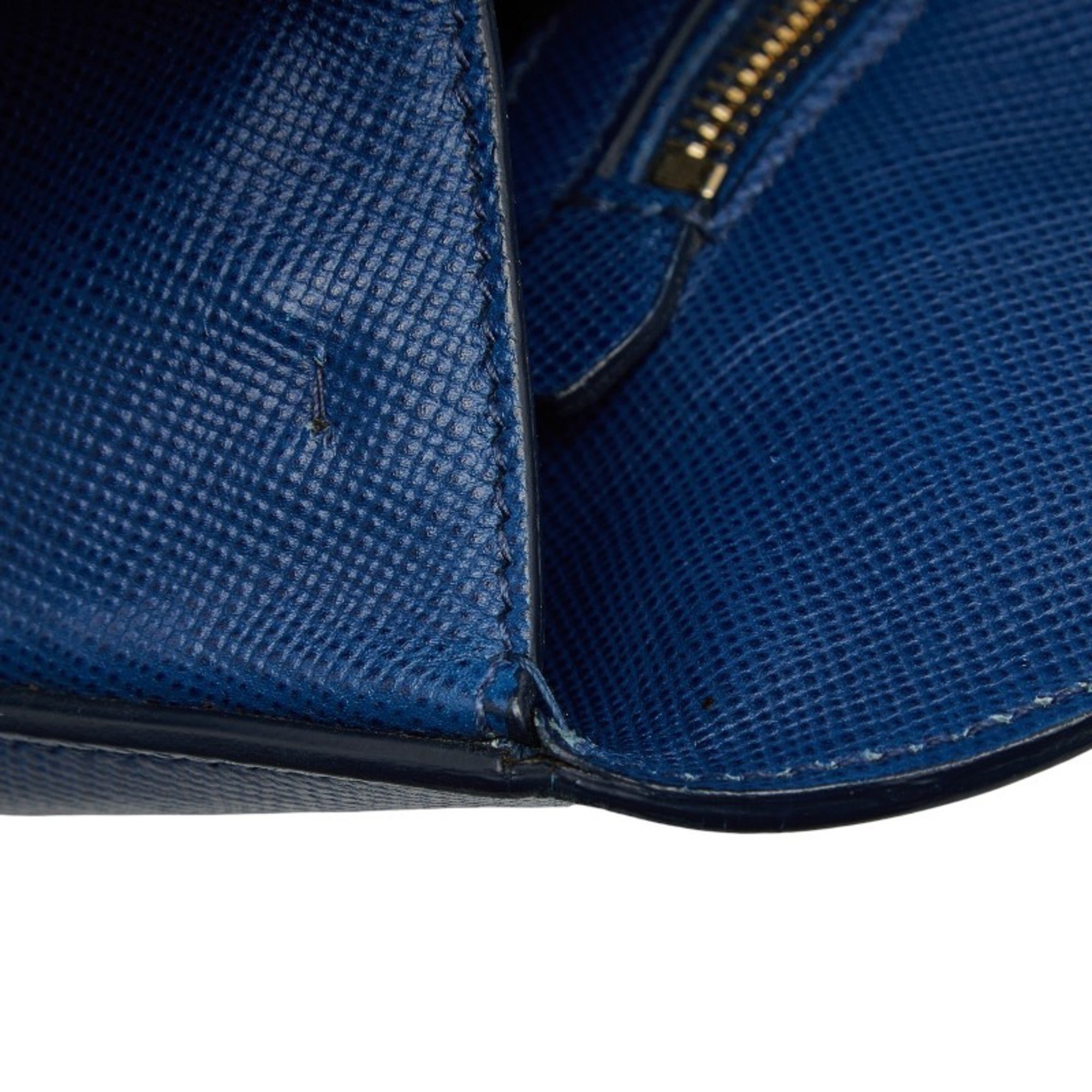 Prada Blue Leather Handbag (Pre-Owned)