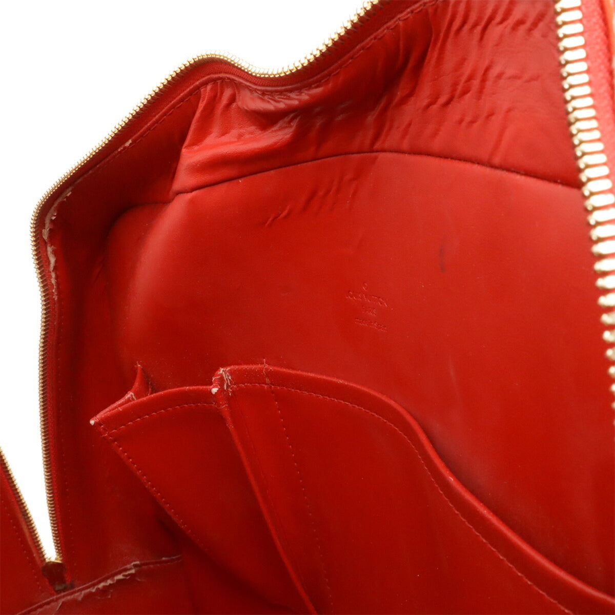 Louis Vuitton Galle Red Color Rouge Monogram Vernis Boston Bag Shoulder Bag Tote Bag (Pre-Owned)