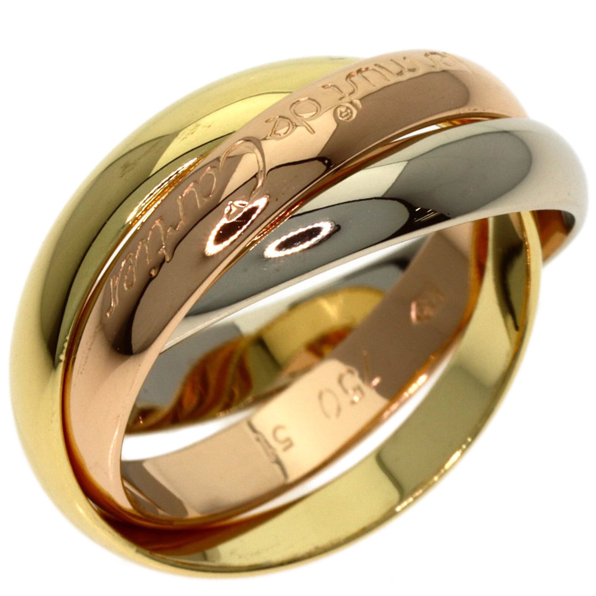 Cartier Yellow Gold (18K) Pink Gold (18K) White Gold (18K) Band Ring (Pre-Owned)
