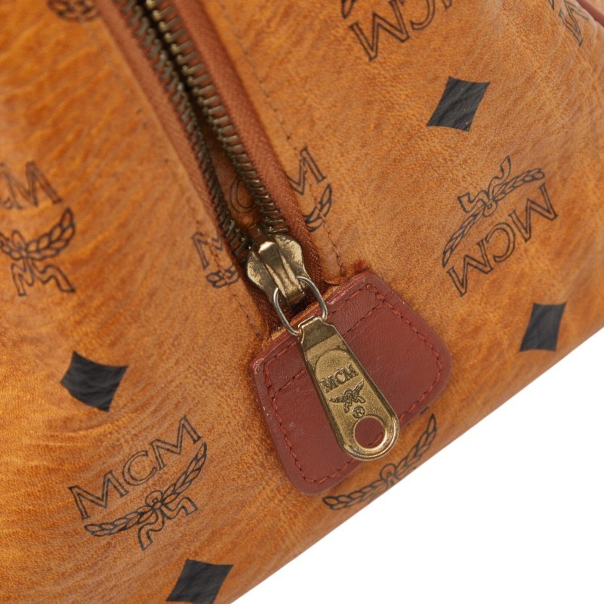Mcm Brown Leather Handbag Shoulder Bag (Pre-Owned)