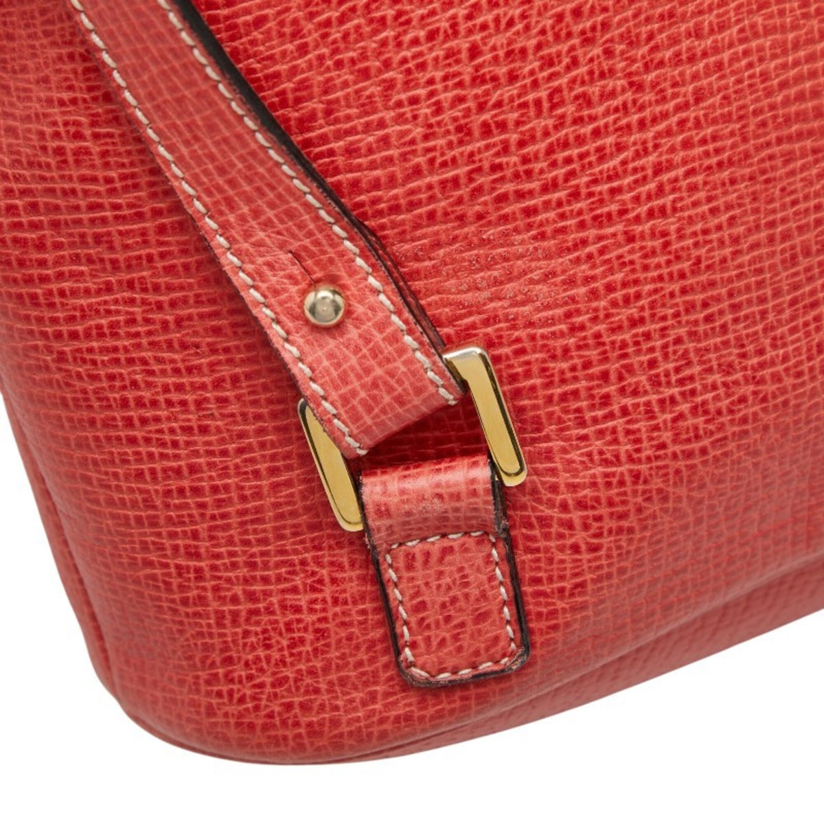 Loewe Red Color Leather Backpack (Pre-Owned)