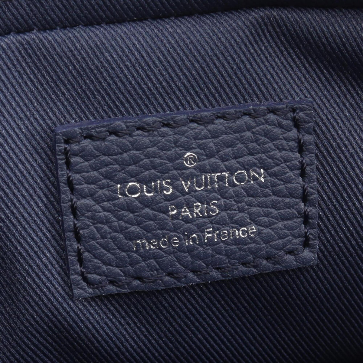 Louis Vuitton Blue Navy Monogram Leather Handbag Pouch Shoulder Bag (Pre-Owned)