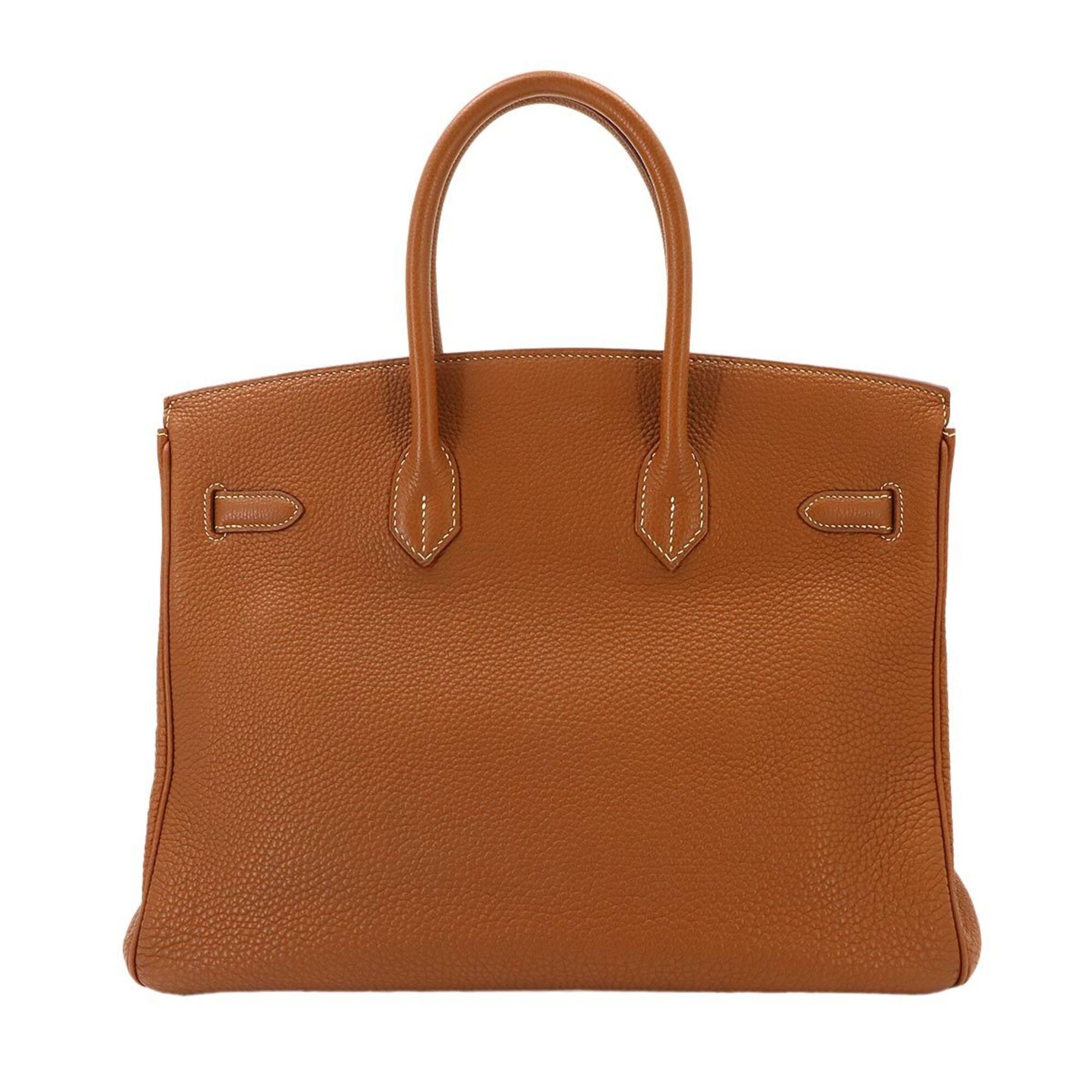 Hermes Gold Togo Leather Handbag (Pre-Owned)