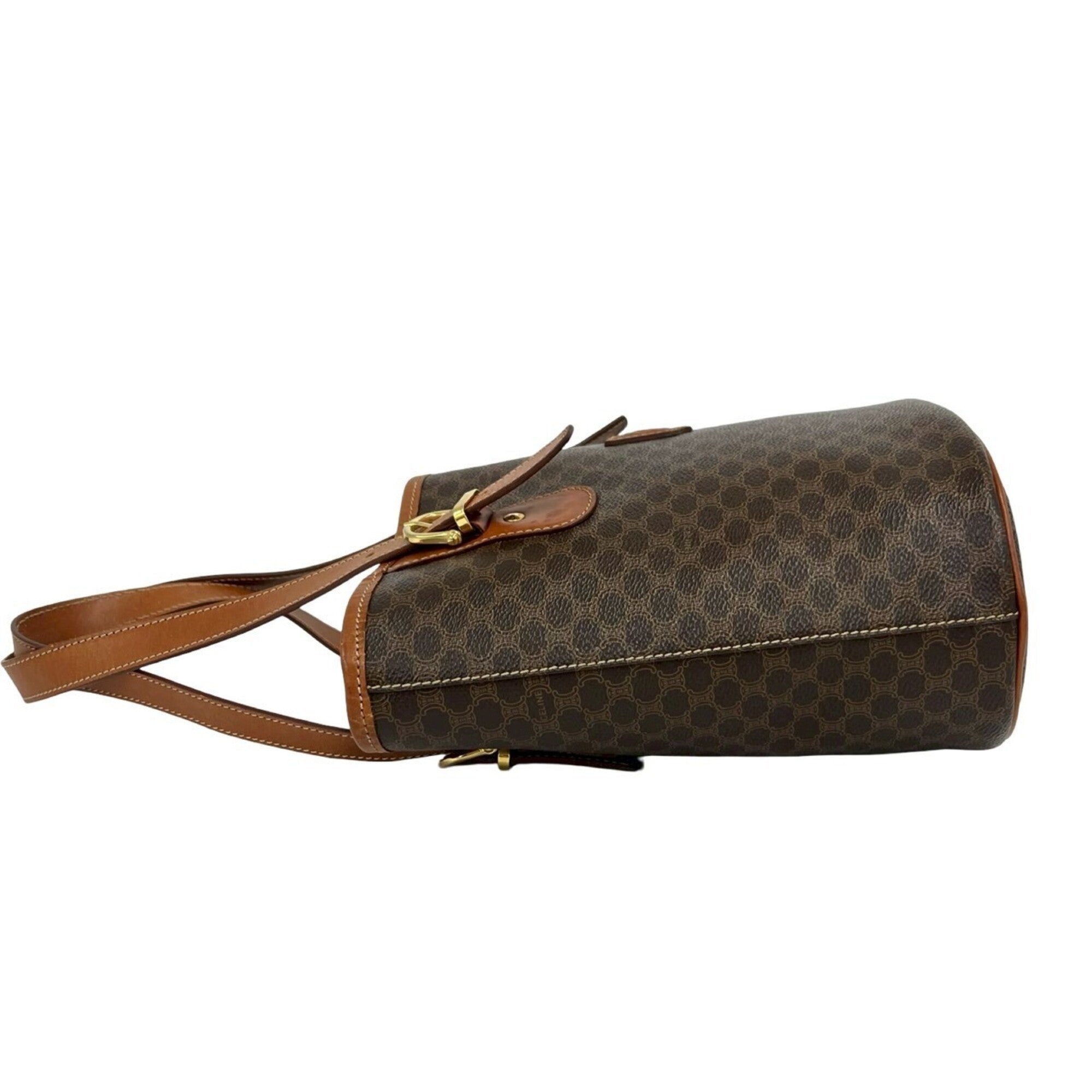 Celine Brown Leather Pvc Shoulder Bag Tote Bag (Pre-Owned)