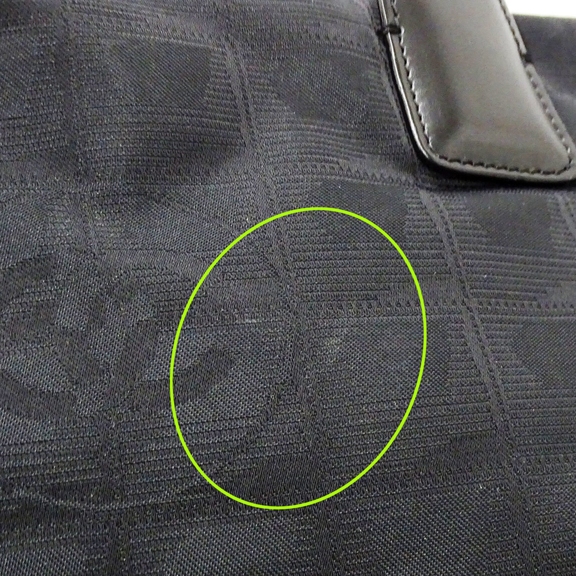 Chanel Black Nylon Handbag Tote Bag (Pre-Owned)