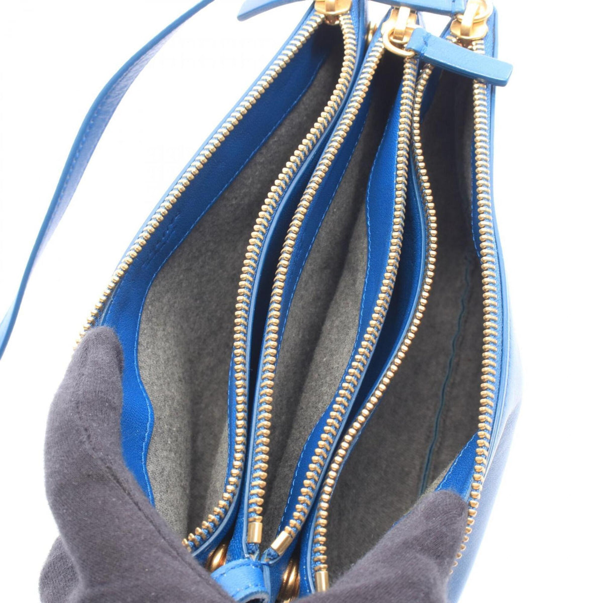 Celine Blue Leather Handbag Shoulder Bag (Pre-Owned)