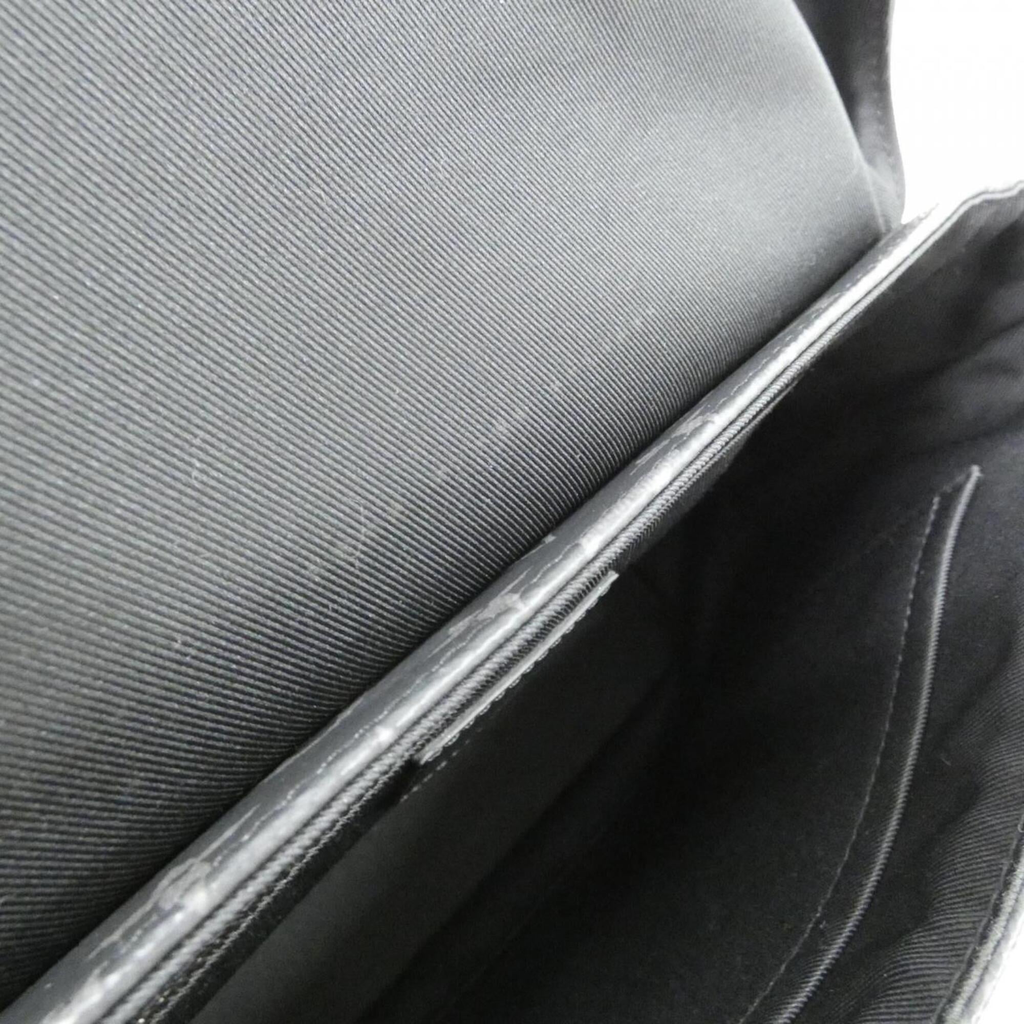 Louis Vuitton Black Coated Canvas Shoulder Bag (Pre-Owned)