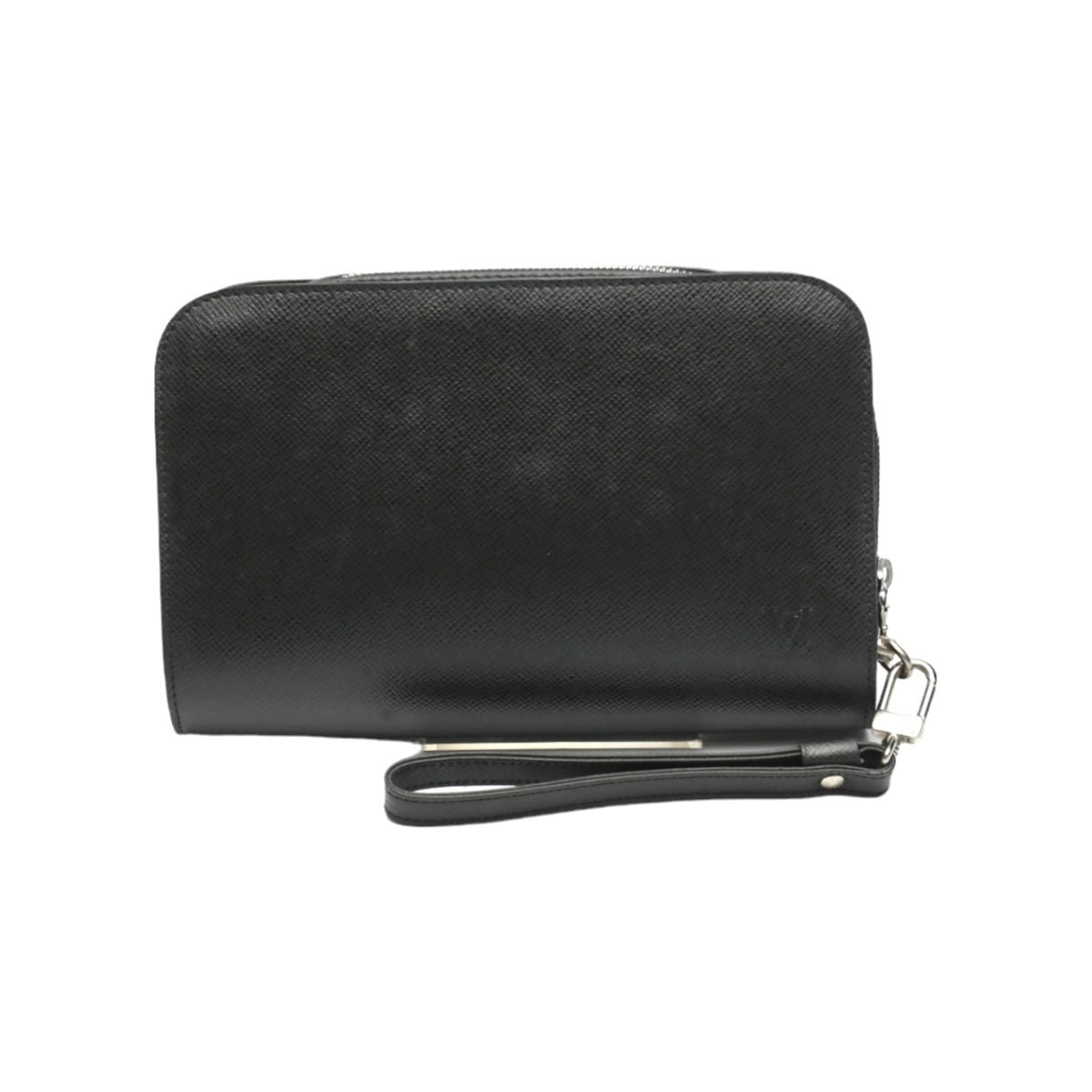 Louis Vuitton Taiga Ardoise Black Taiga Leather Handbag (Pre-Owned)
