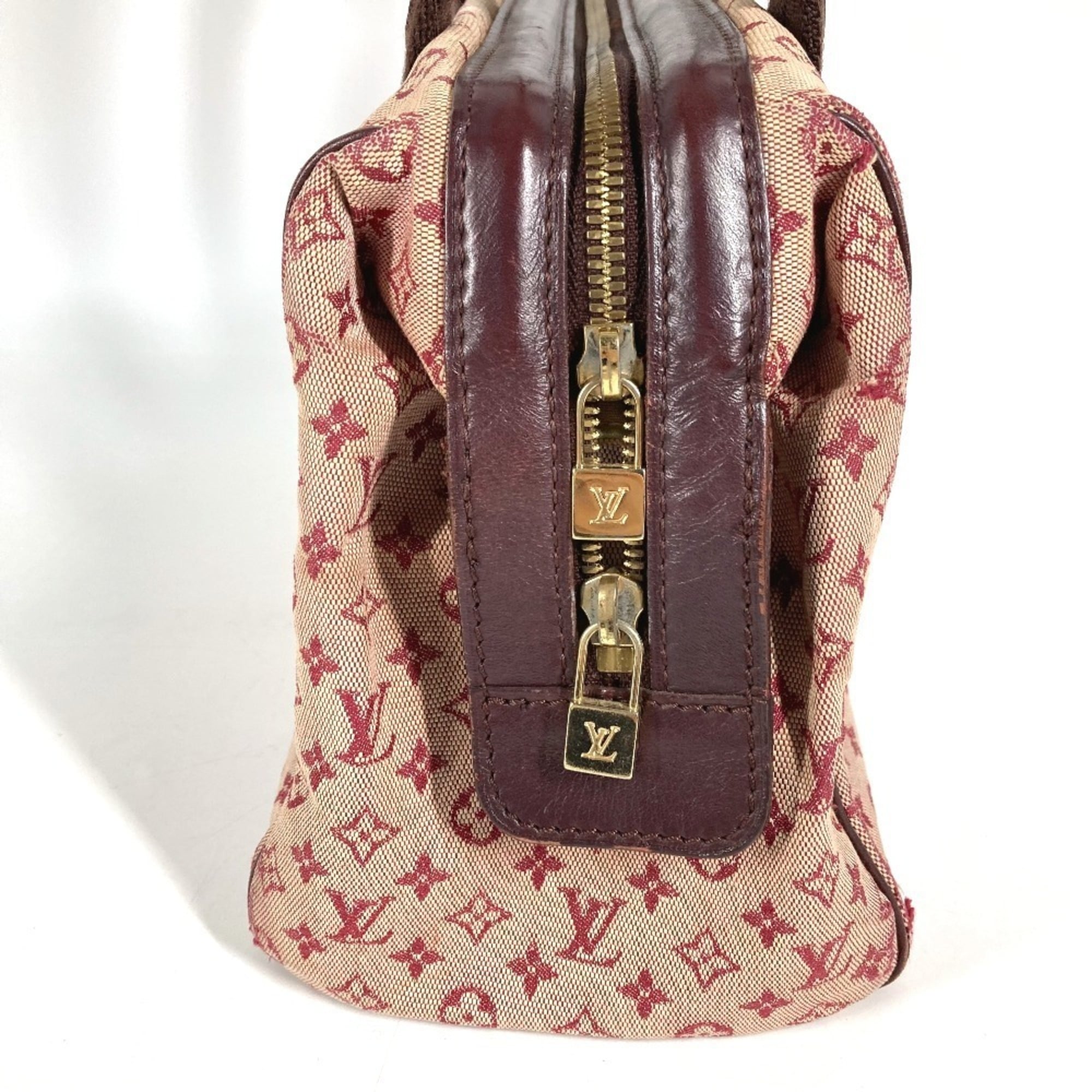 Louis Vuitton Cerise Red Color Monogram Mini Boston Bag Handbag (Pre-Owned)