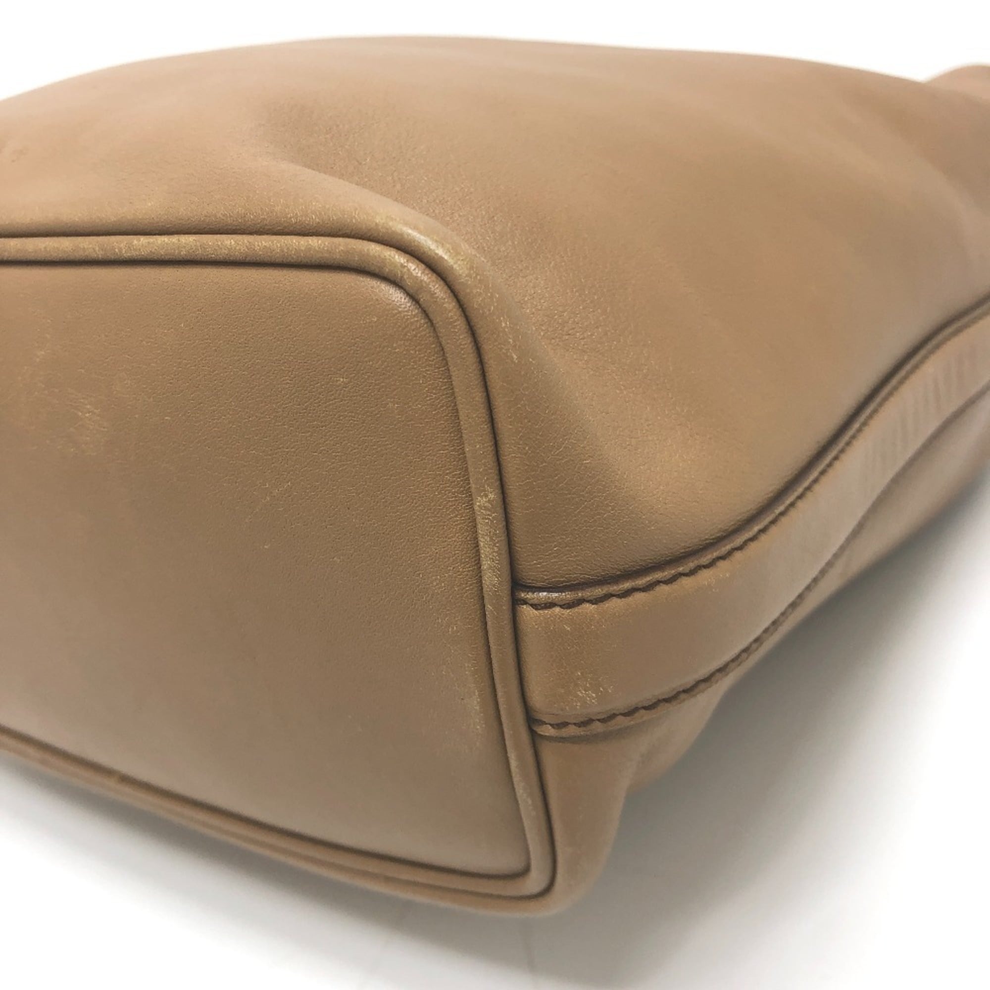 Gucci Brown Leather Handbag Shoulder Bag (Pre-Owned)
