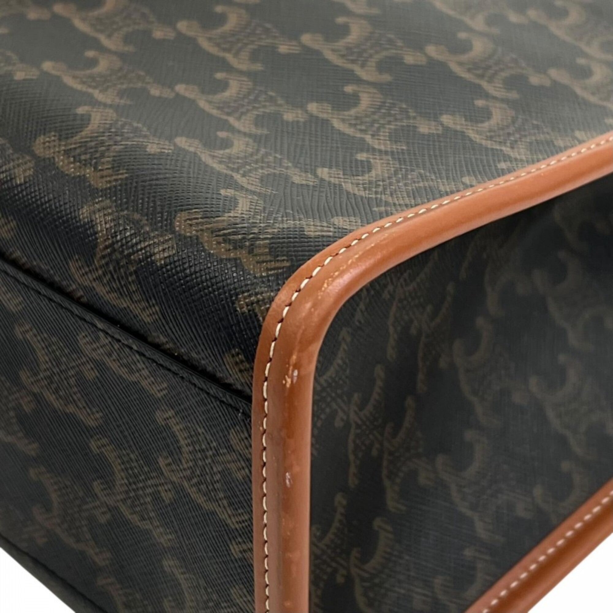 Celine Brown Pvc Leather Tote Bag (Pre-Owned)